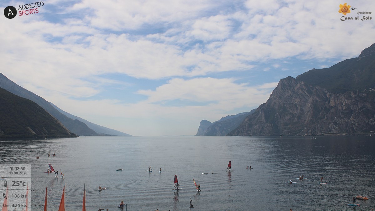 Archiv Foto Webcam Gardasee - Torbole
