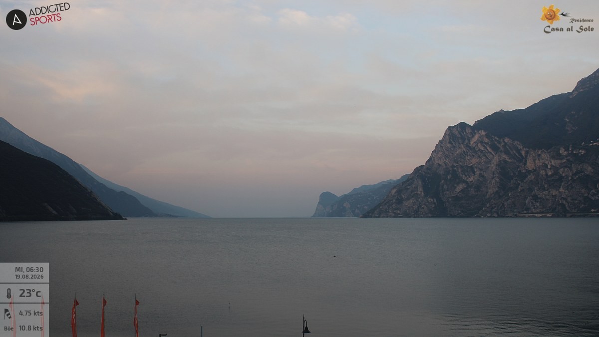 Archived image Webcam Lake Garda: Torbole