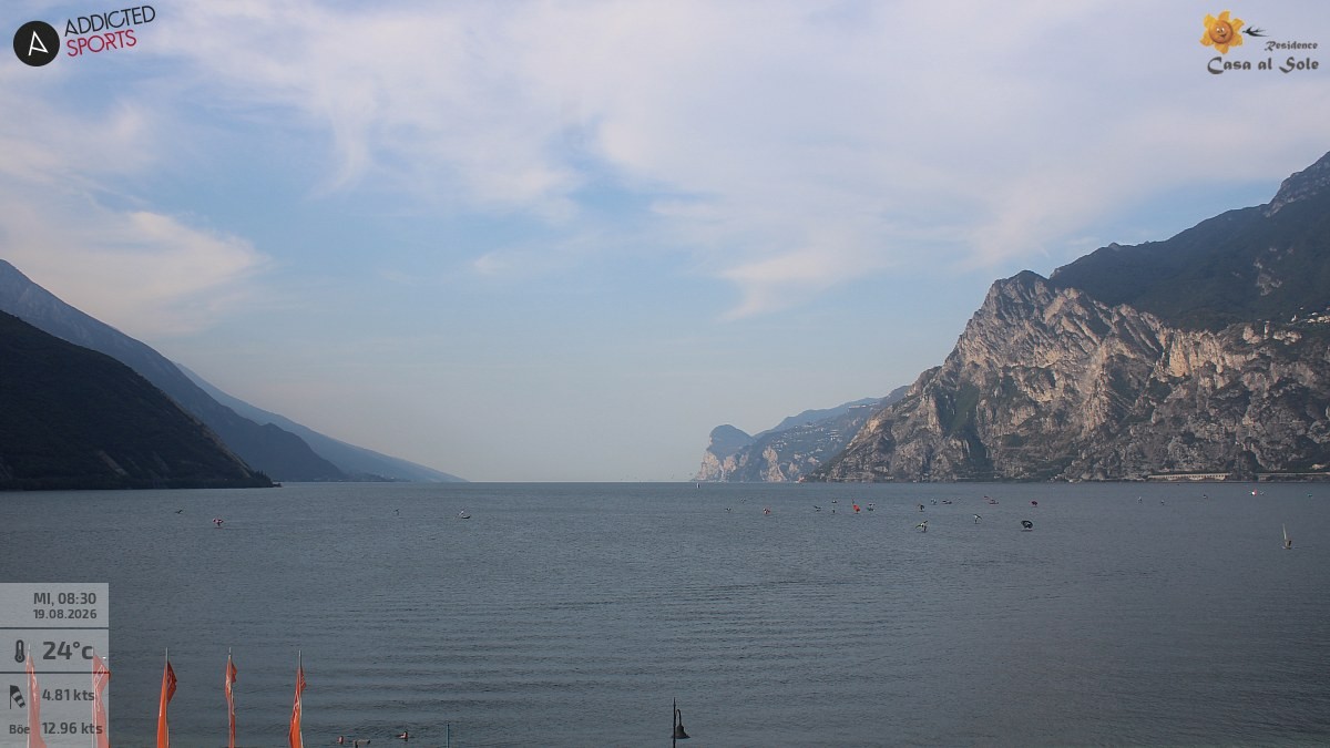 Archived image Webcam Lake Garda: Torbole