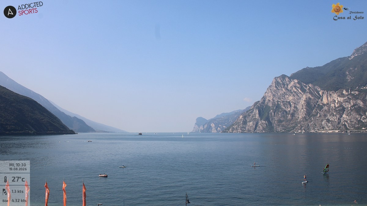 Archived image Webcam Lake Garda: Torbole