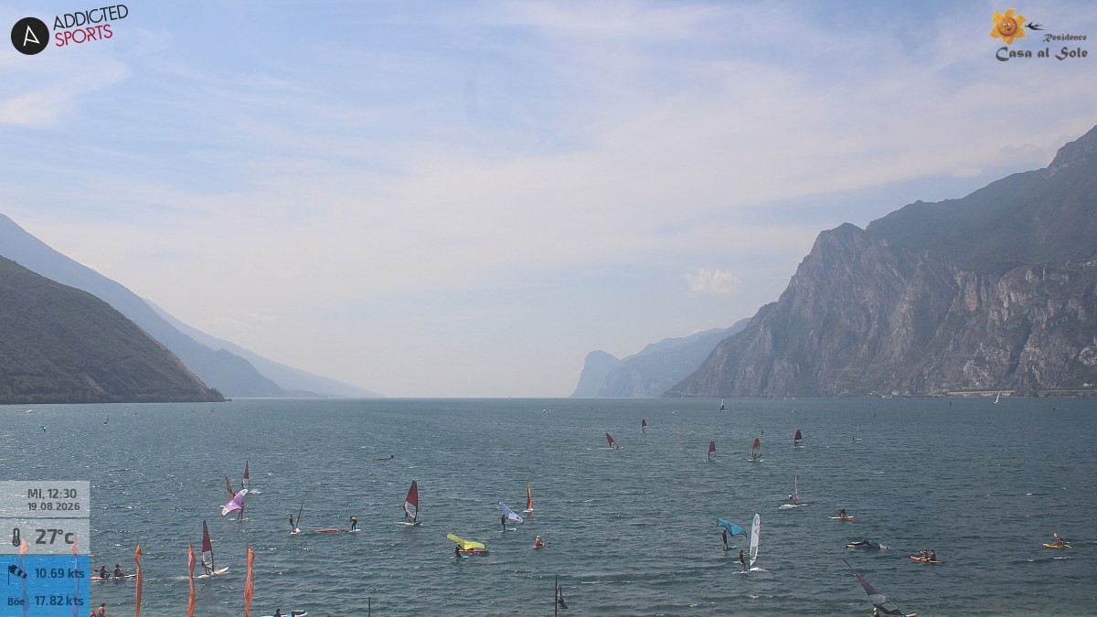 Archived image Webcam Lake Garda: Torbole