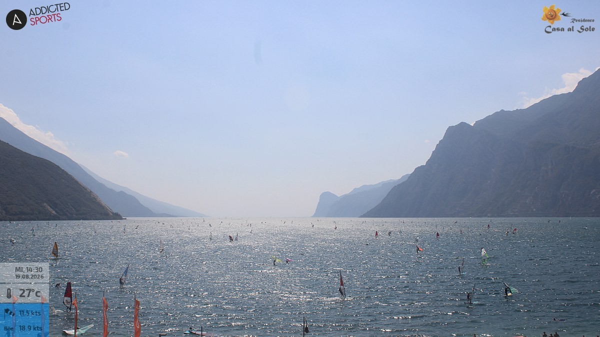 Archived image Webcam Lake Garda: Torbole