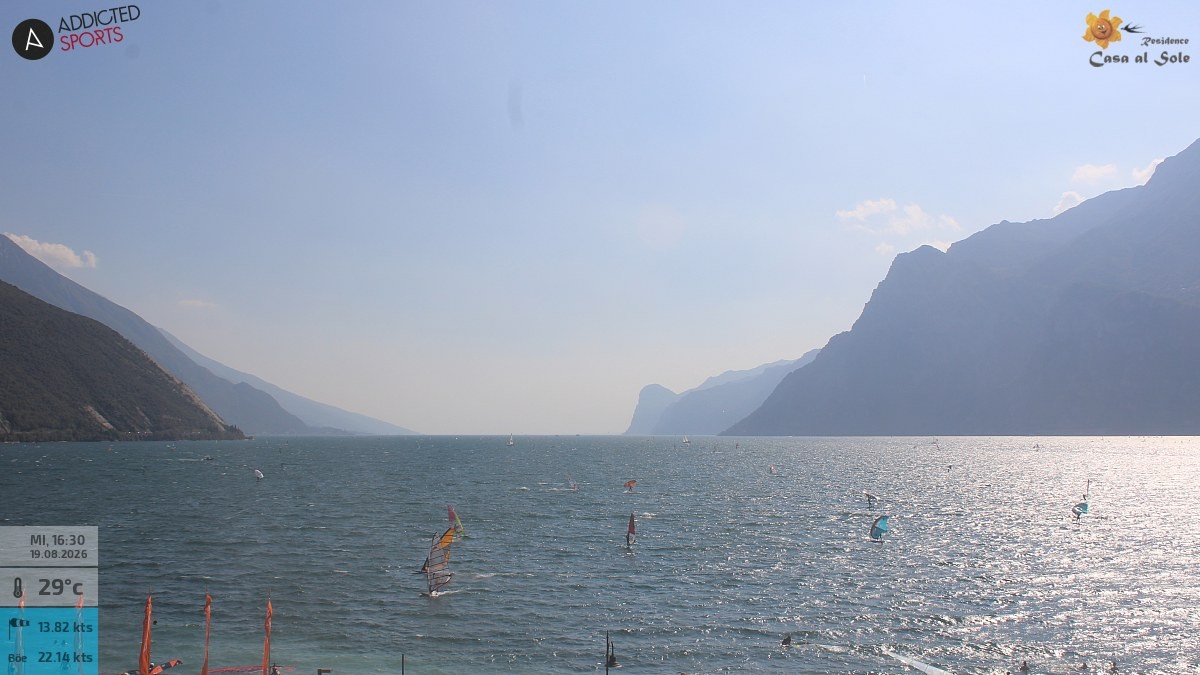 Archived image Webcam Lake Garda: Torbole