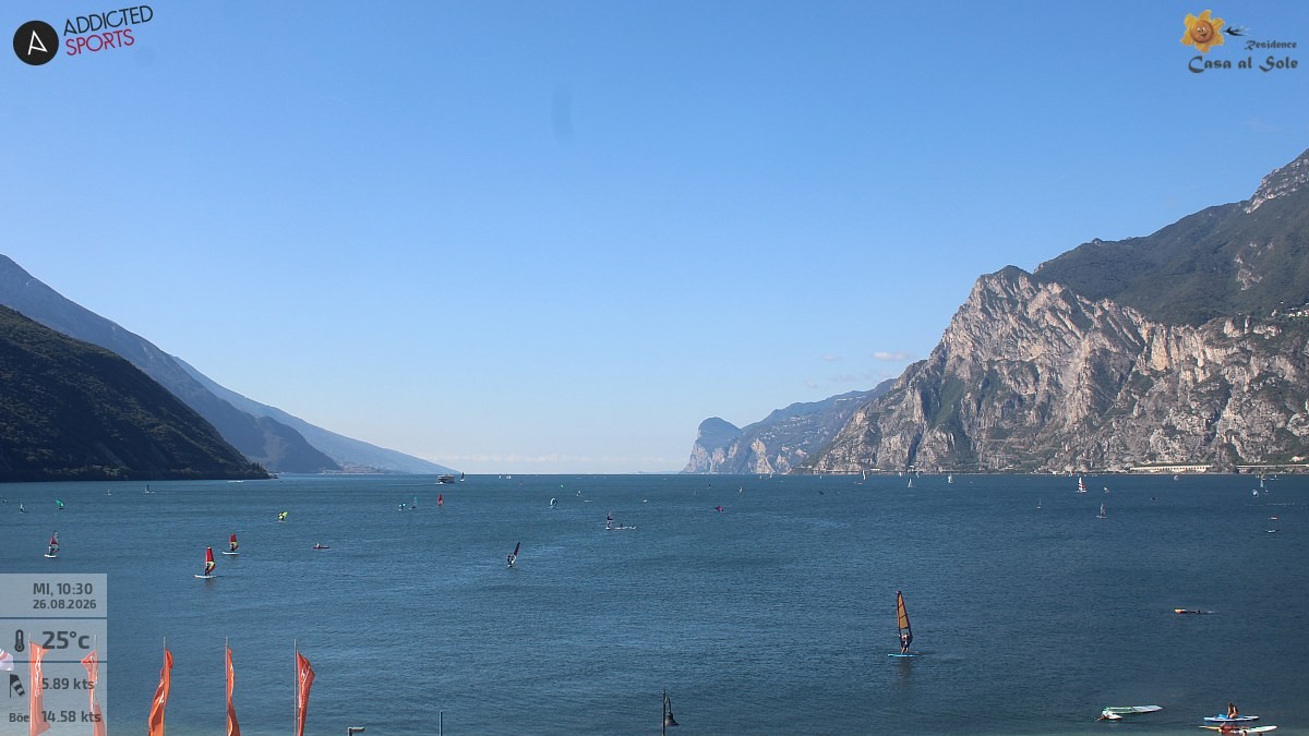 Archiv Foto Webcam Gardasee - Torbole