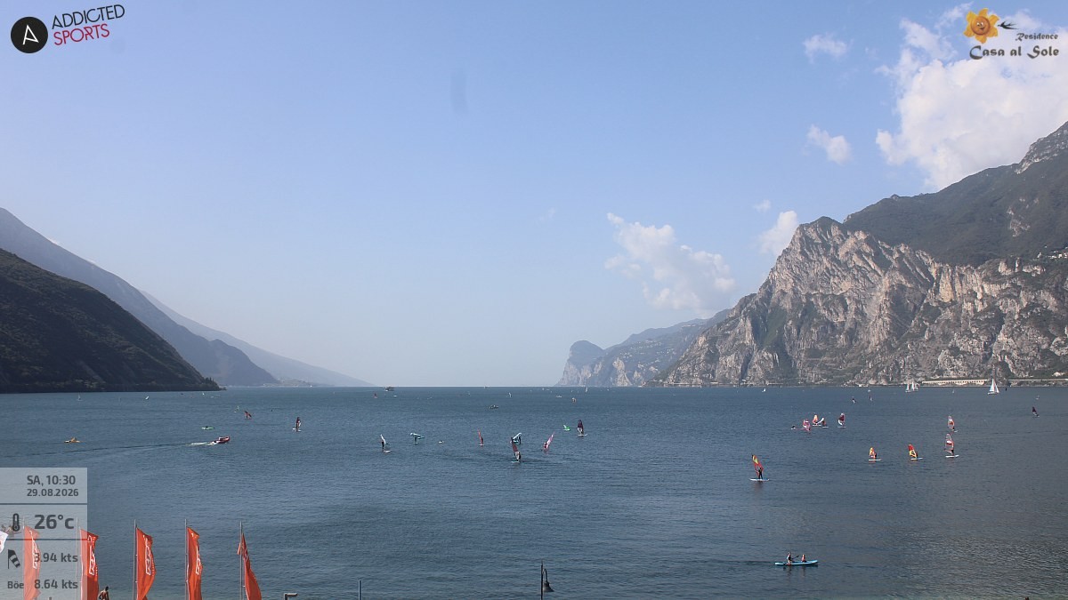 Archived image Webcam Lake Garda: Torbole