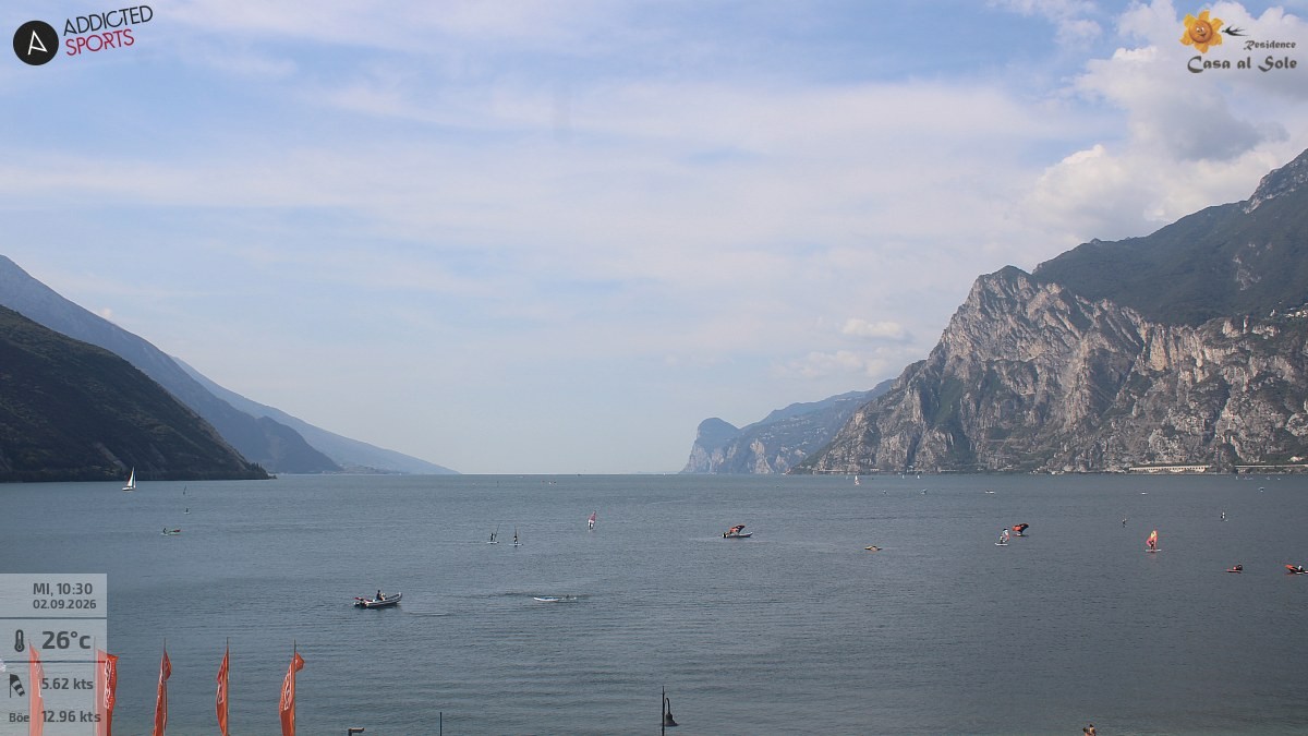 Archiv Foto Webcam Gardasee - Torbole