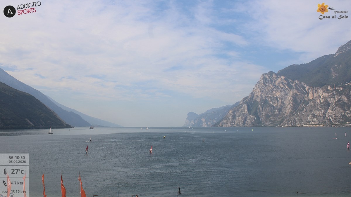 Archiv Foto Webcam Gardasee - Torbole