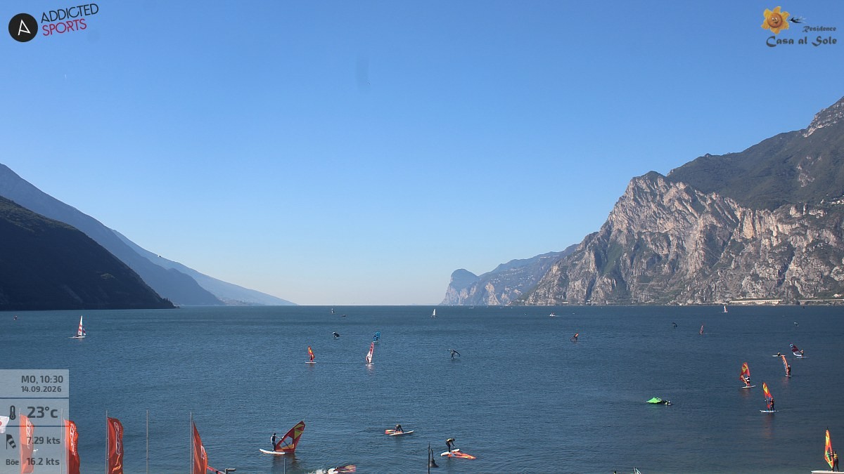 Archiv Foto Webcam Gardasee - Torbole