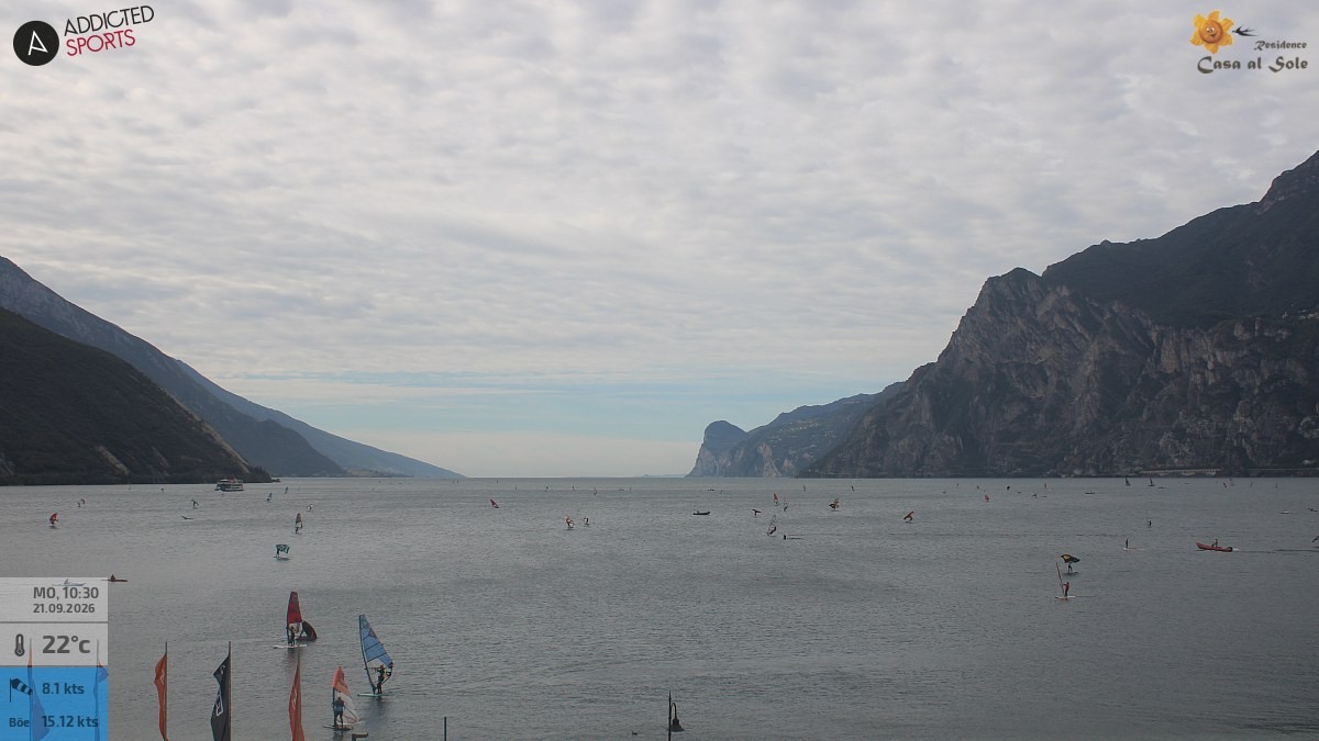 Archiv Foto Webcam Gardasee - Torbole