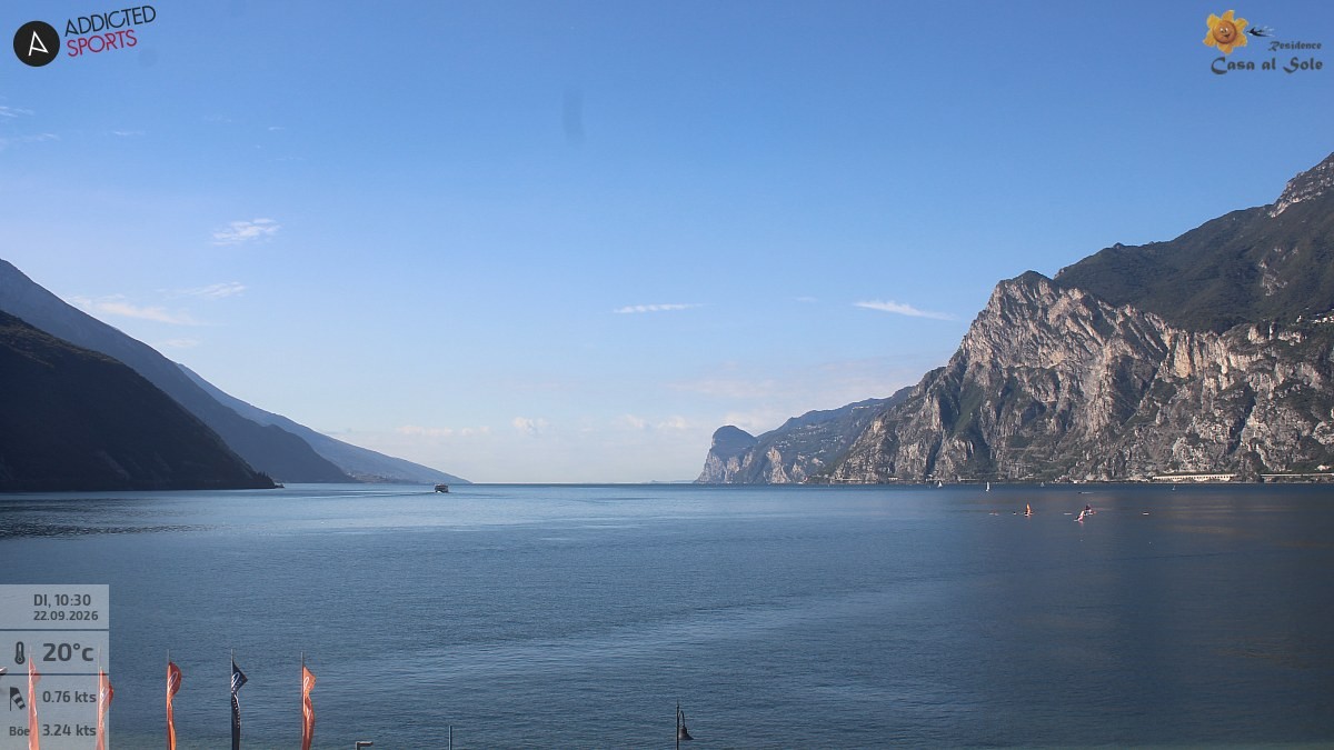 Archiv Foto Webcam Gardasee - Torbole