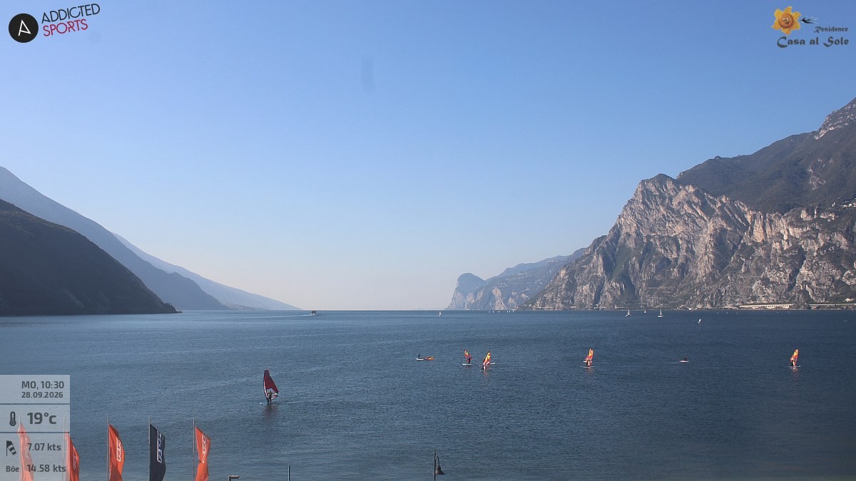 Archived image Webcam Lake Garda: Torbole