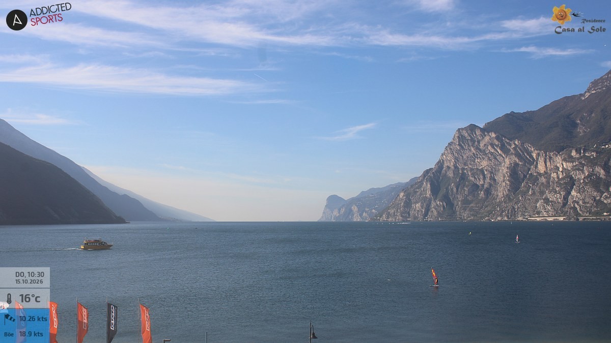 Archiv Foto Webcam Gardasee - Torbole