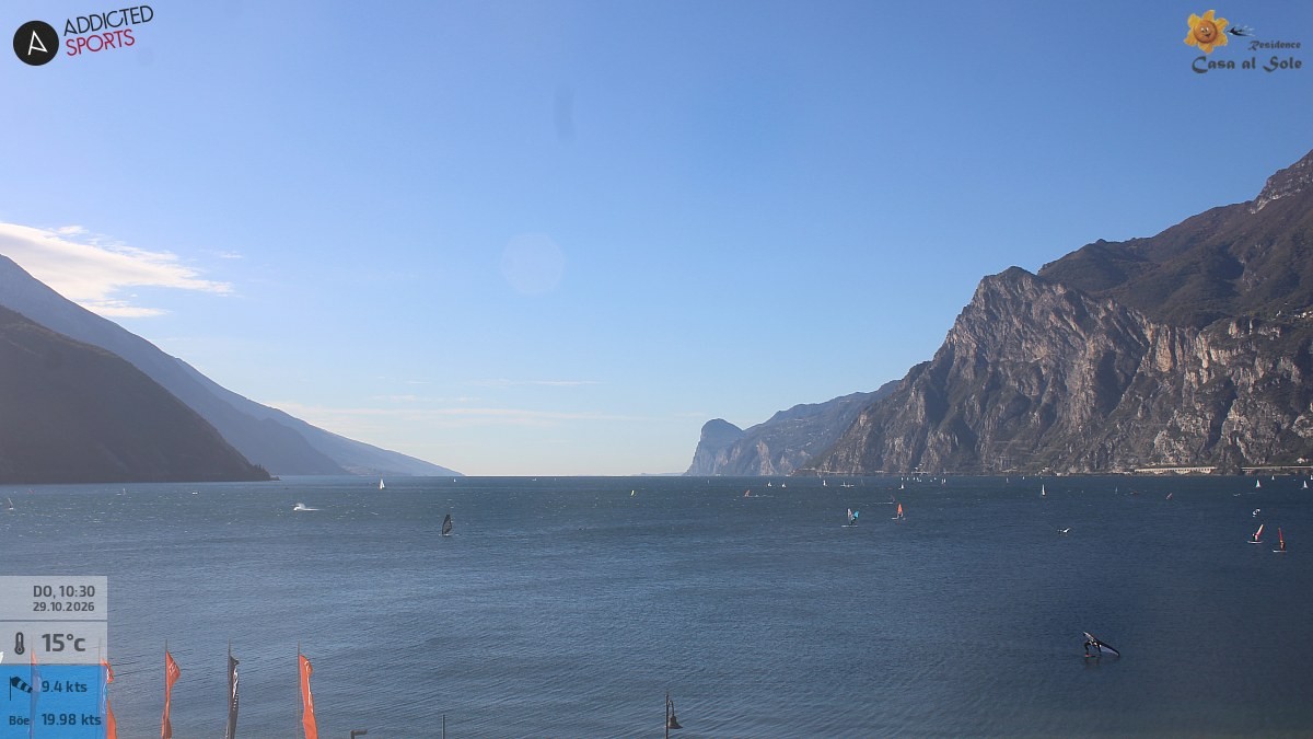 Archived image Webcam Lake Garda: Torbole