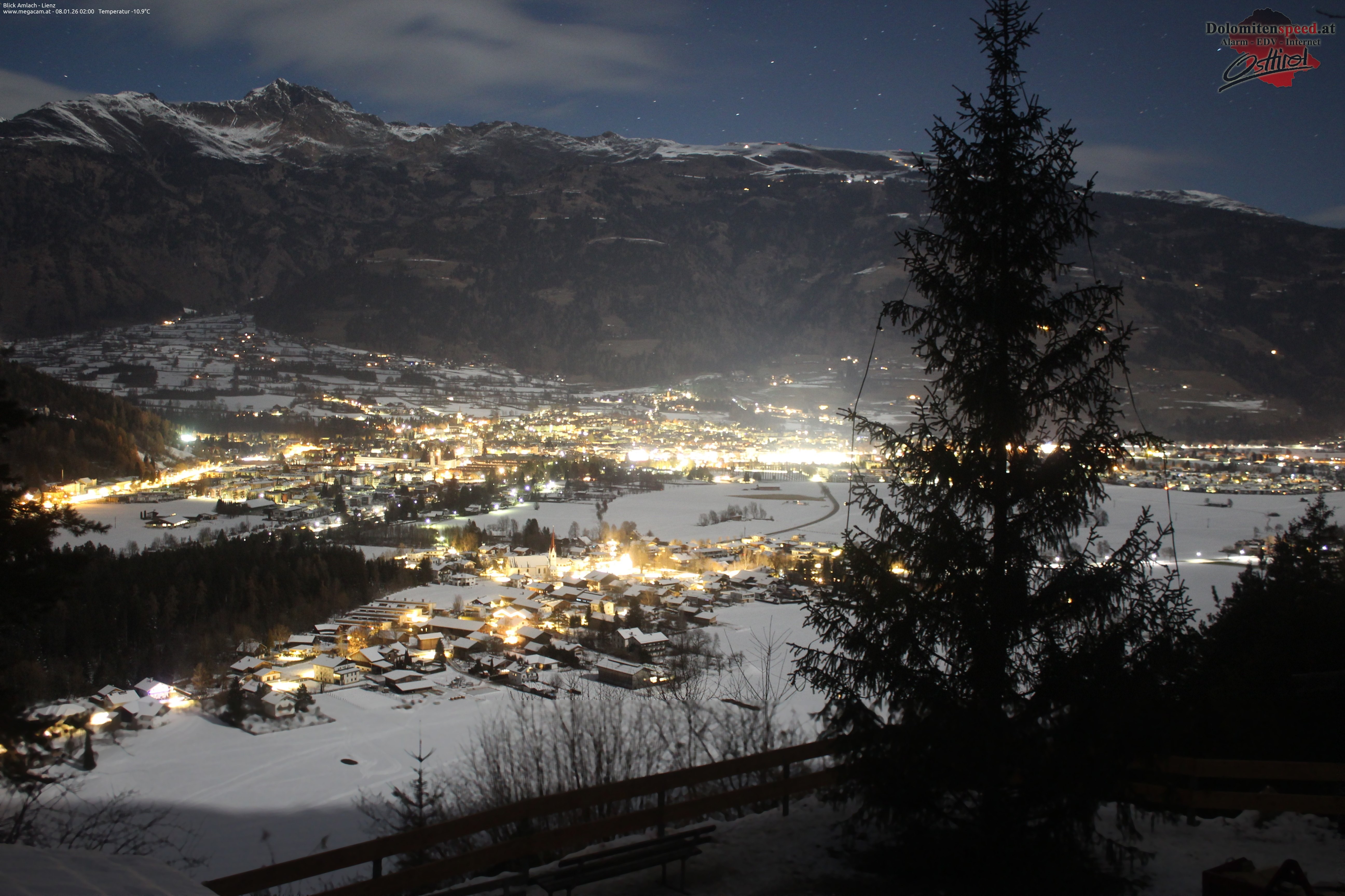 Archiv Foto Webcam Blick Amlach - Lienz - Osttirol