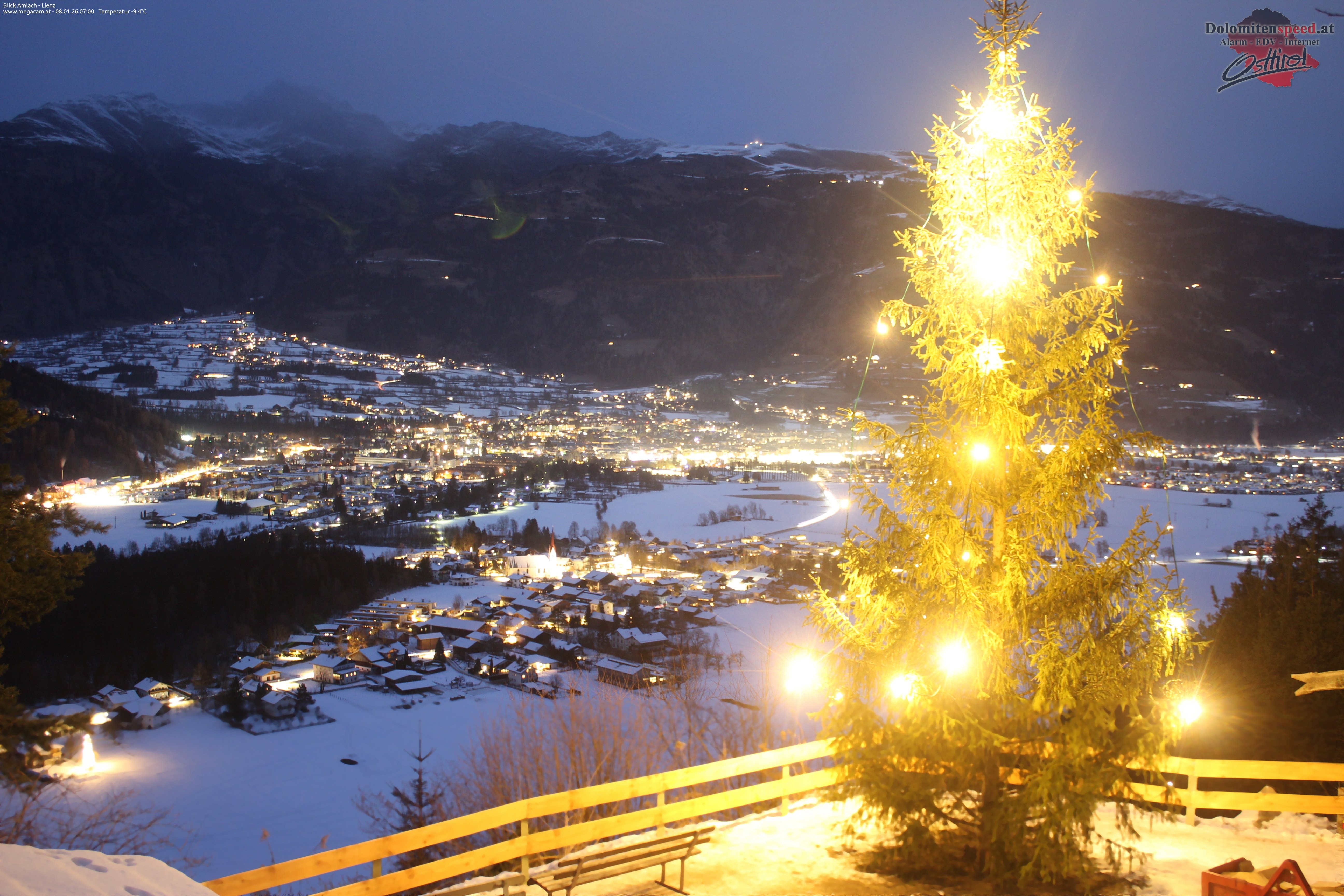 Archiv Foto Webcam Blick Amlach - Lienz - Osttirol