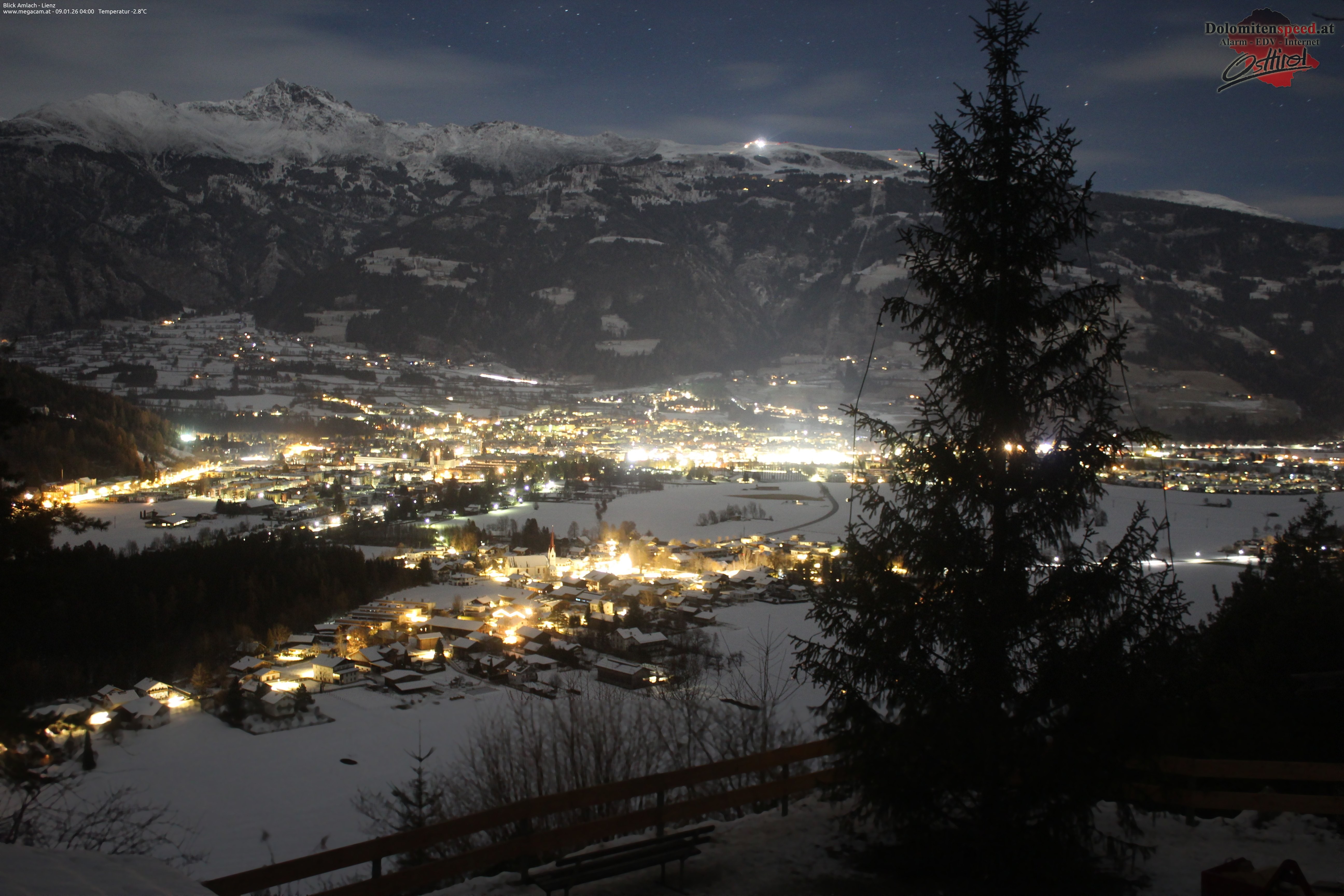 Archiv Foto Webcam Blick Amlach - Lienz - Osttirol