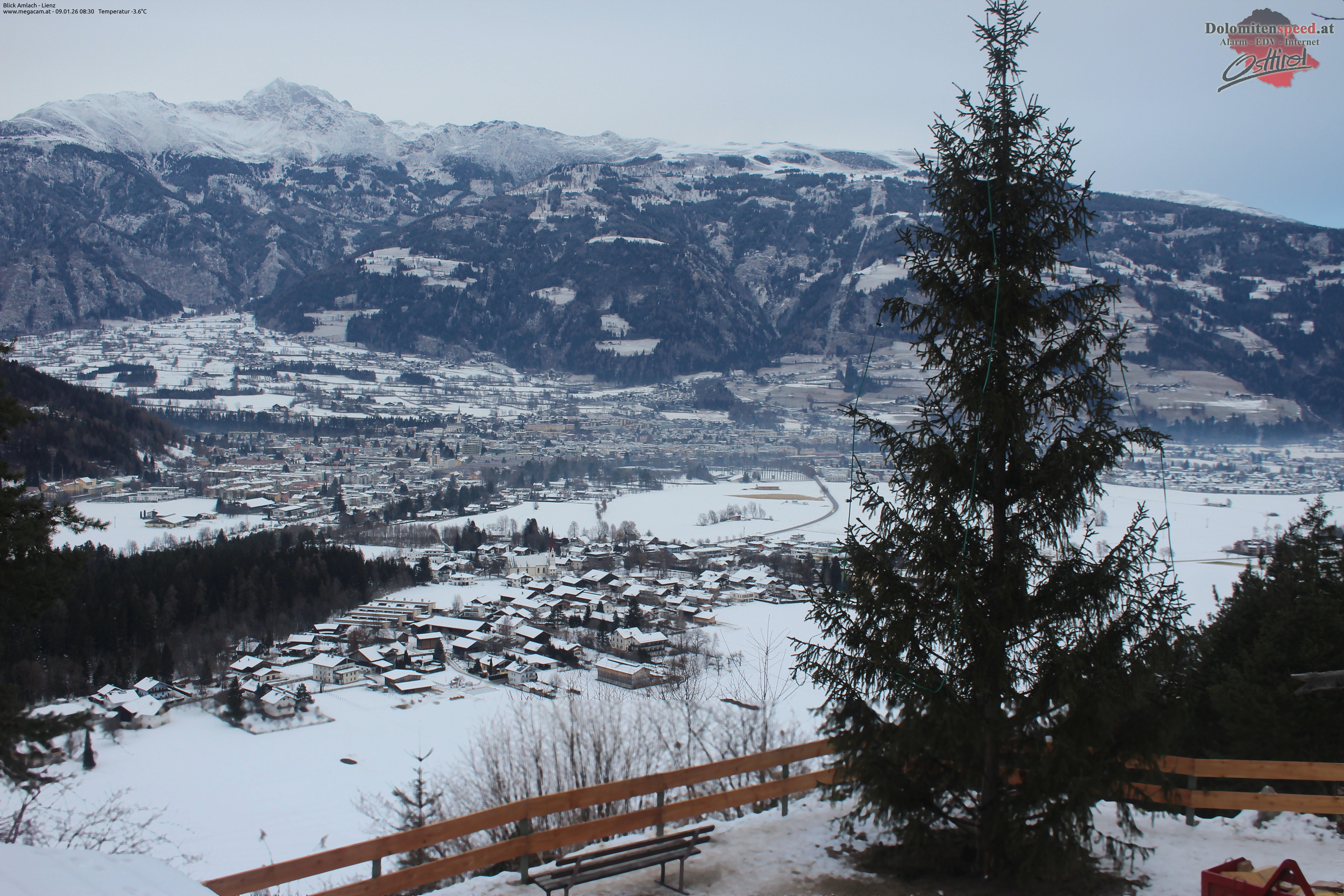 Archiv Foto Webcam Blick Amlach - Lienz - Osttirol