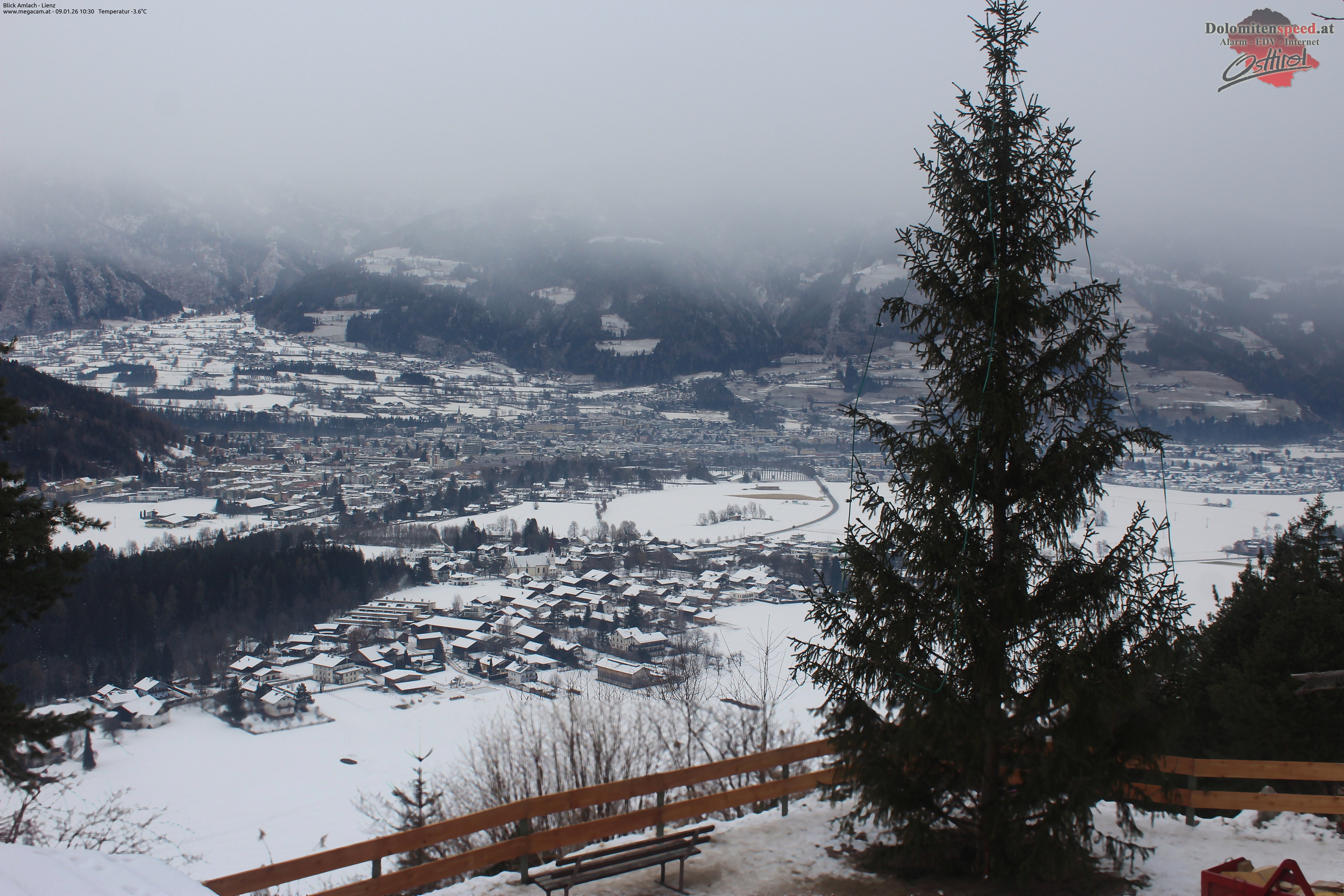 Archiv Foto Webcam Blick Amlach - Lienz - Osttirol