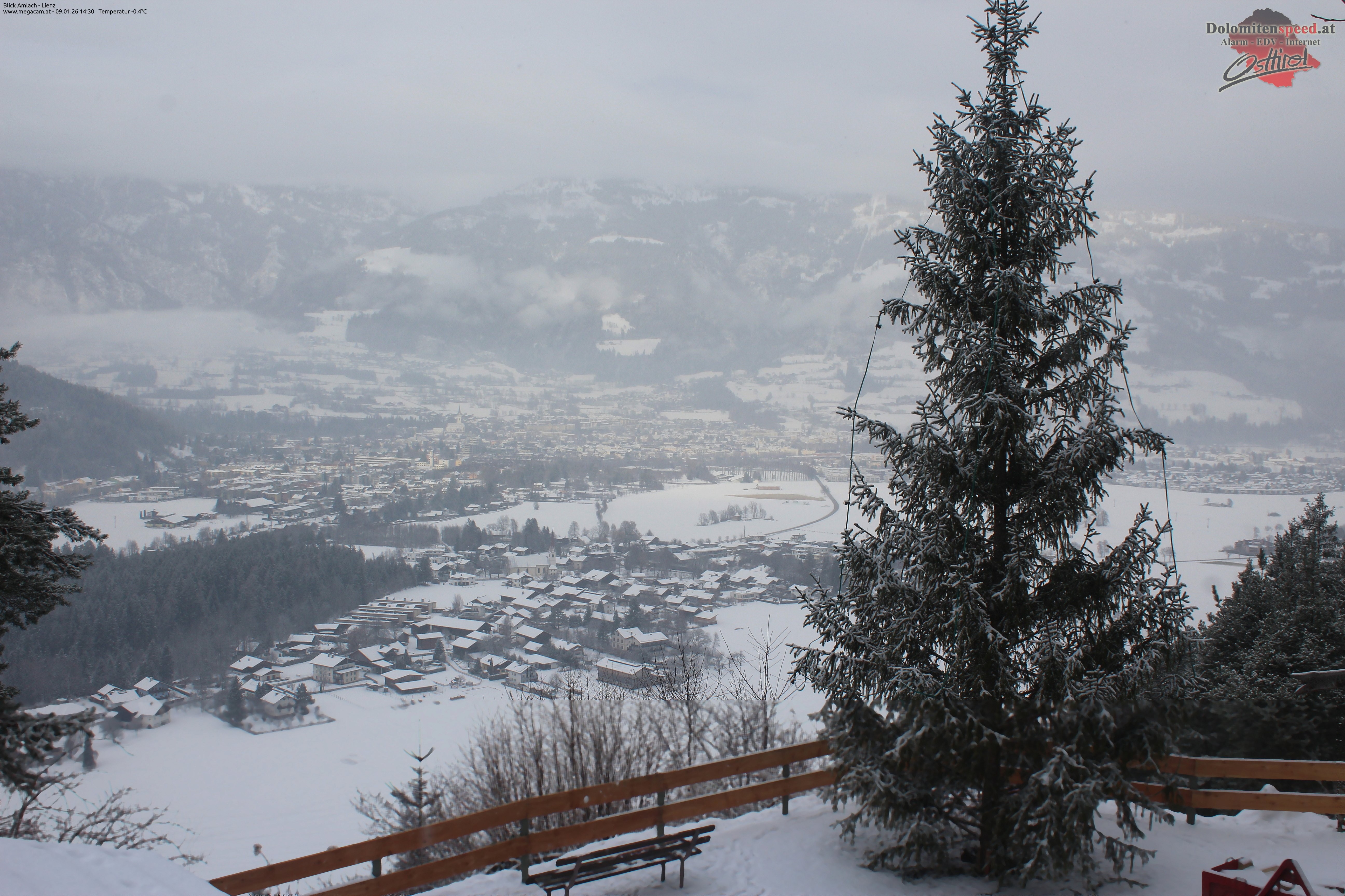 Archiv Foto Webcam Blick Amlach - Lienz - Osttirol