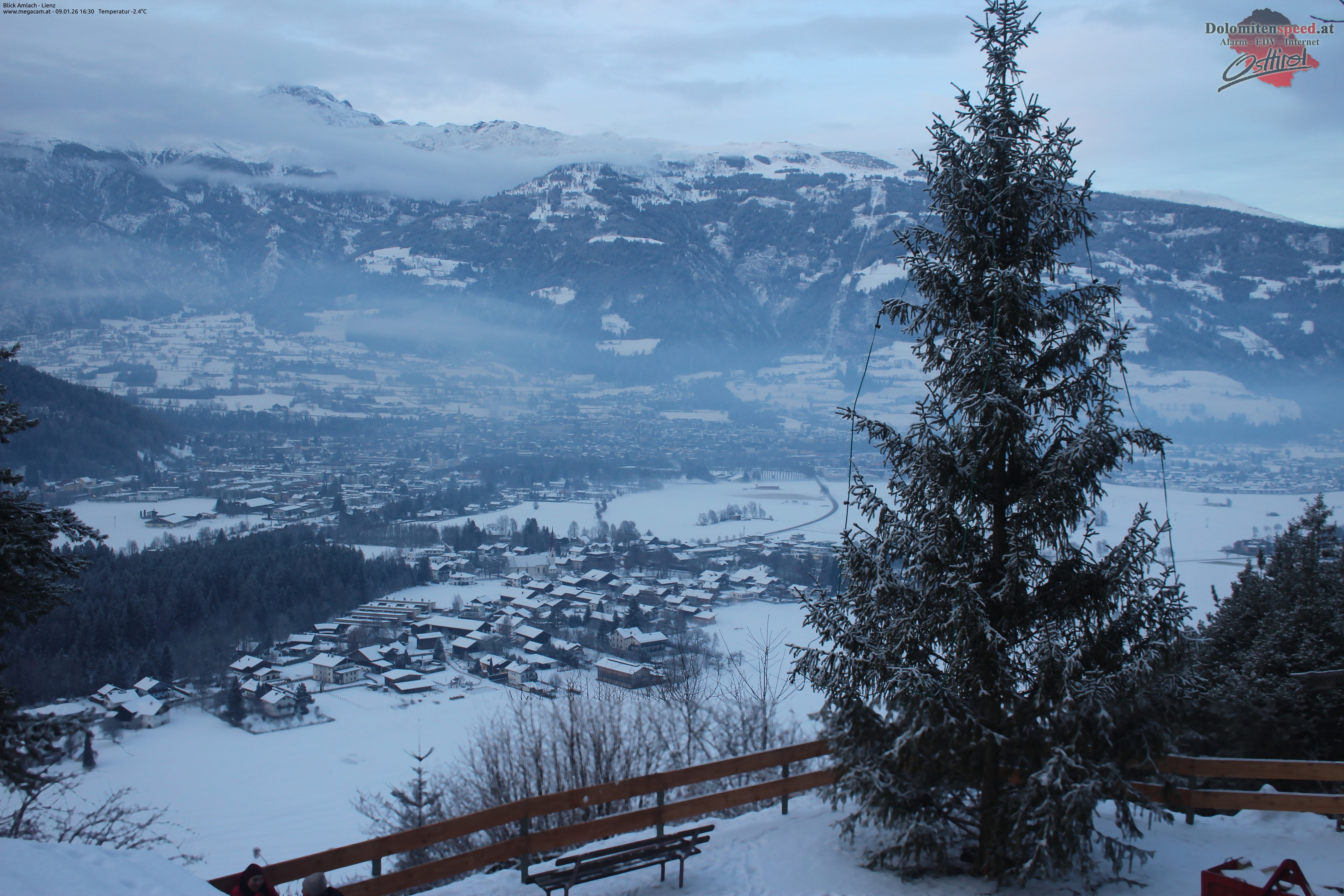Archiv Foto Webcam Blick Amlach - Lienz - Osttirol