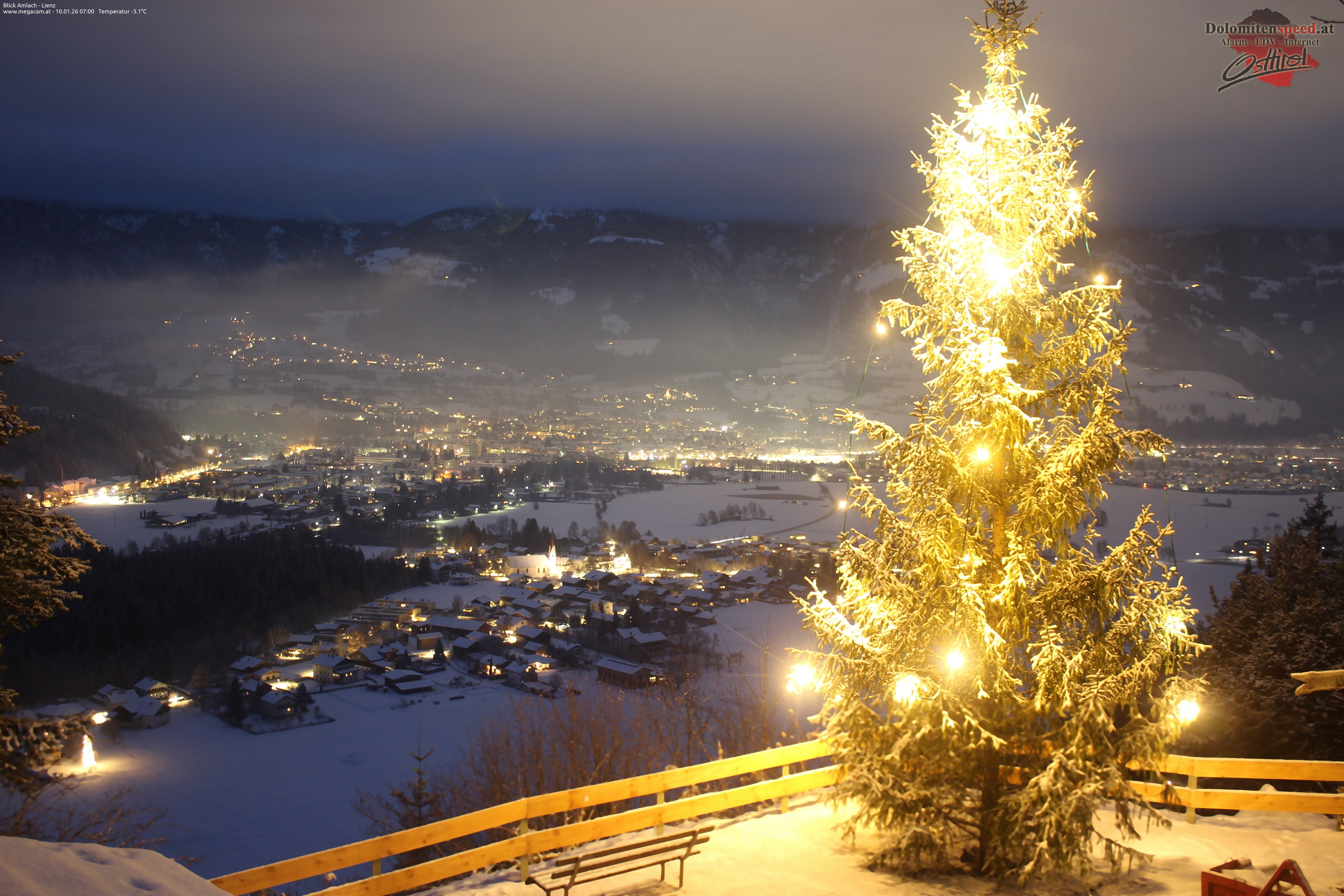 Archiv Foto Webcam Blick Amlach - Lienz - Osttirol