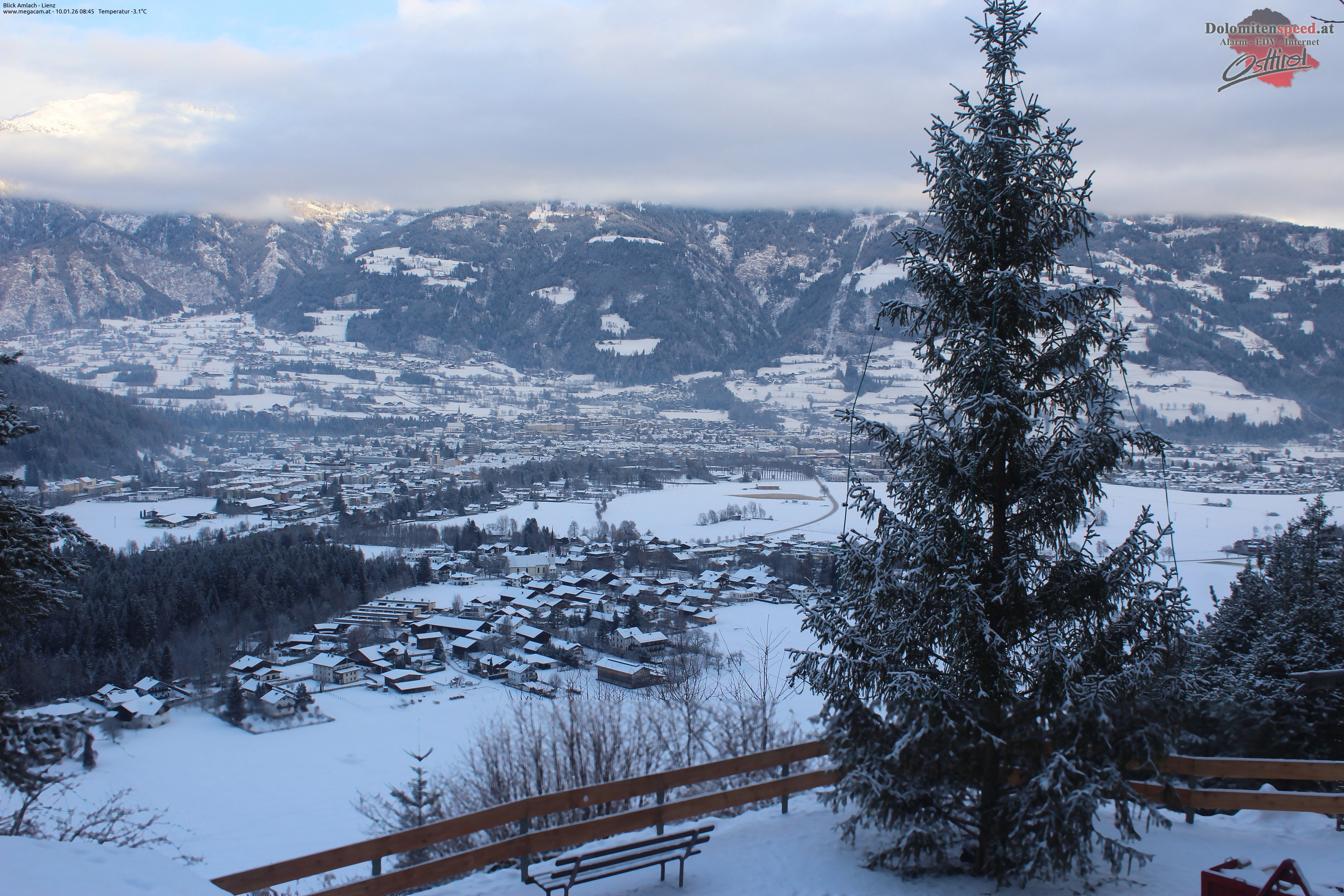 Archiv Foto Webcam Blick Amlach - Lienz - Osttirol