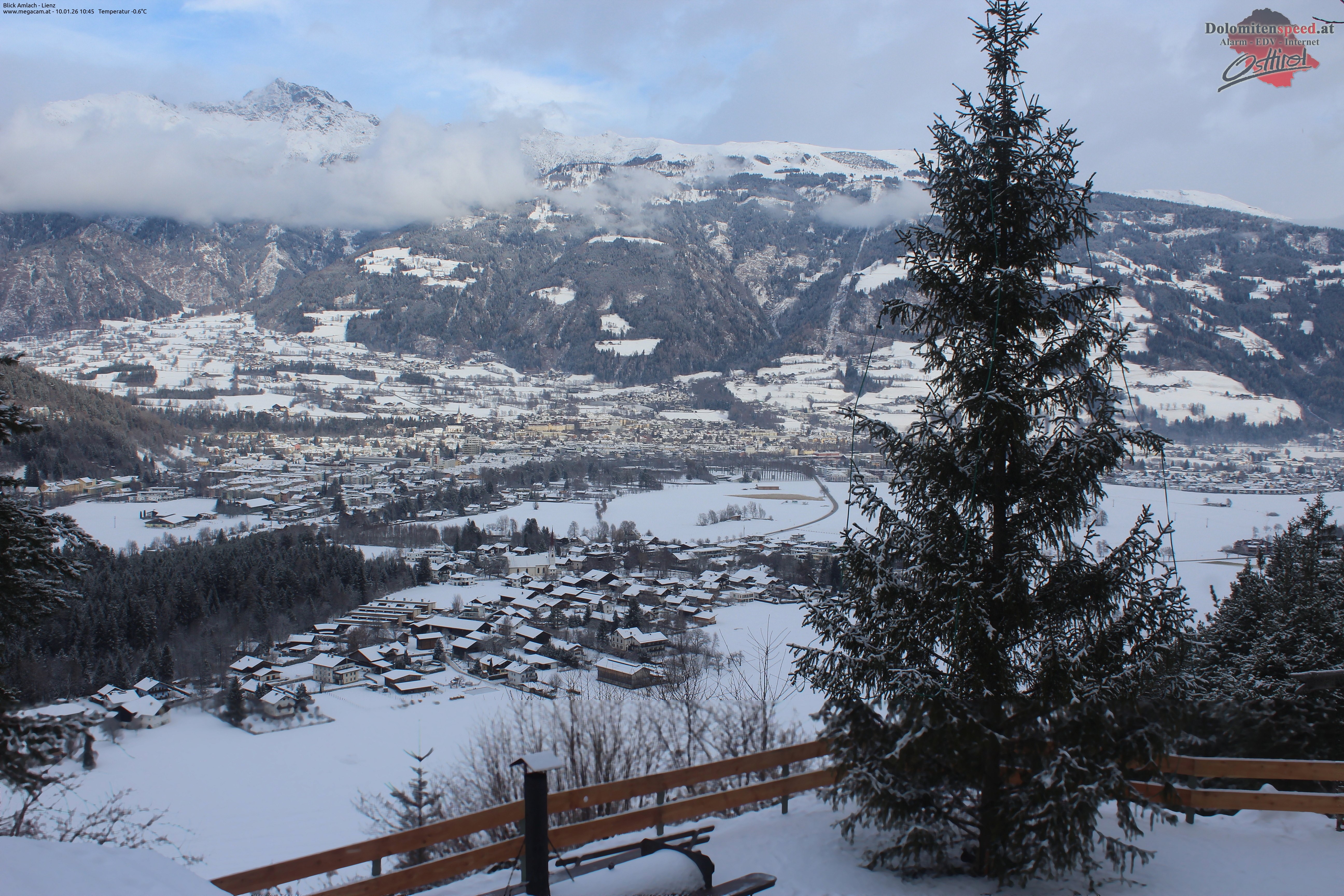 Archiv Foto Webcam Blick Amlach - Lienz - Osttirol
