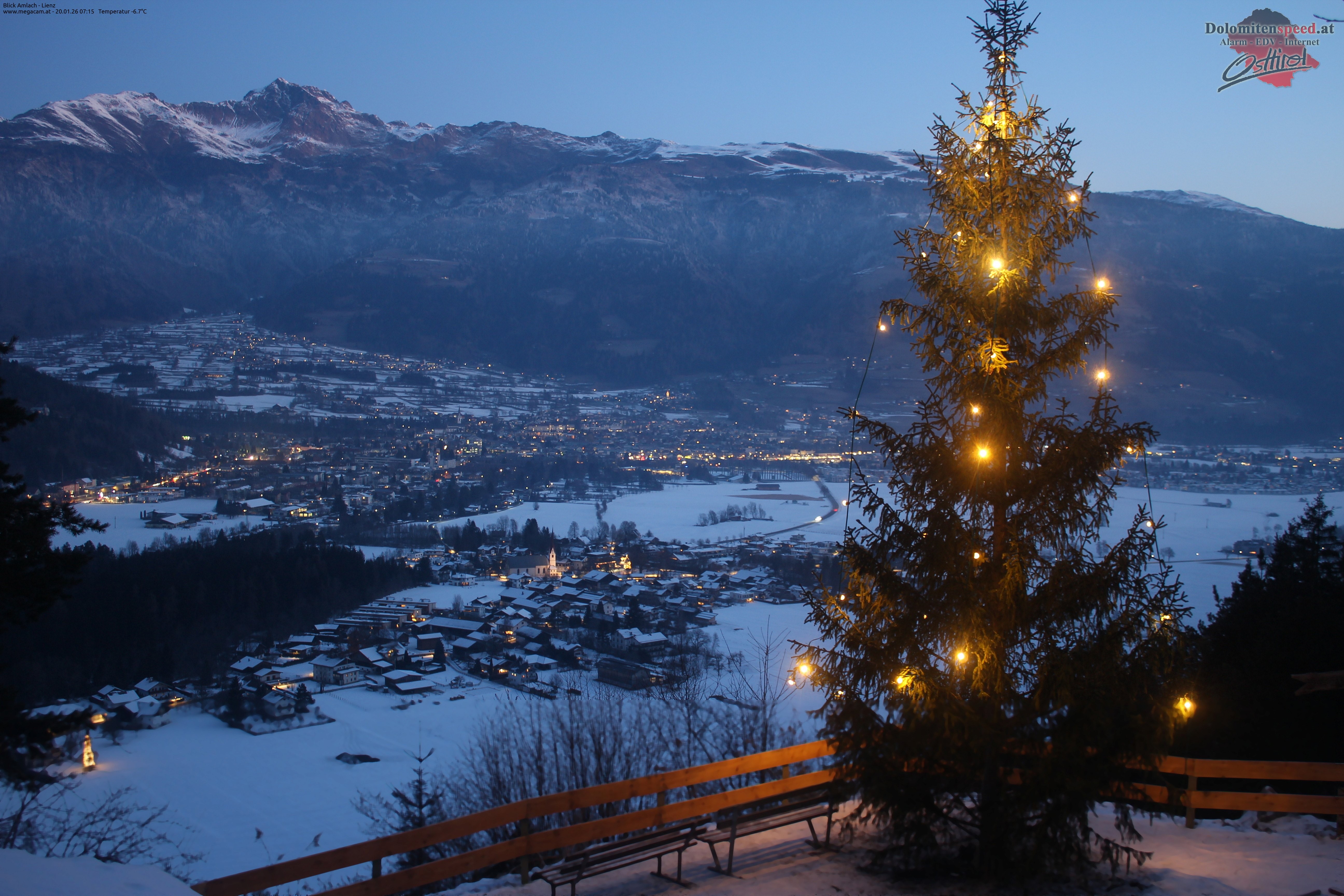 Archiv Foto Webcam Blick Amlach - Lienz - Osttirol
