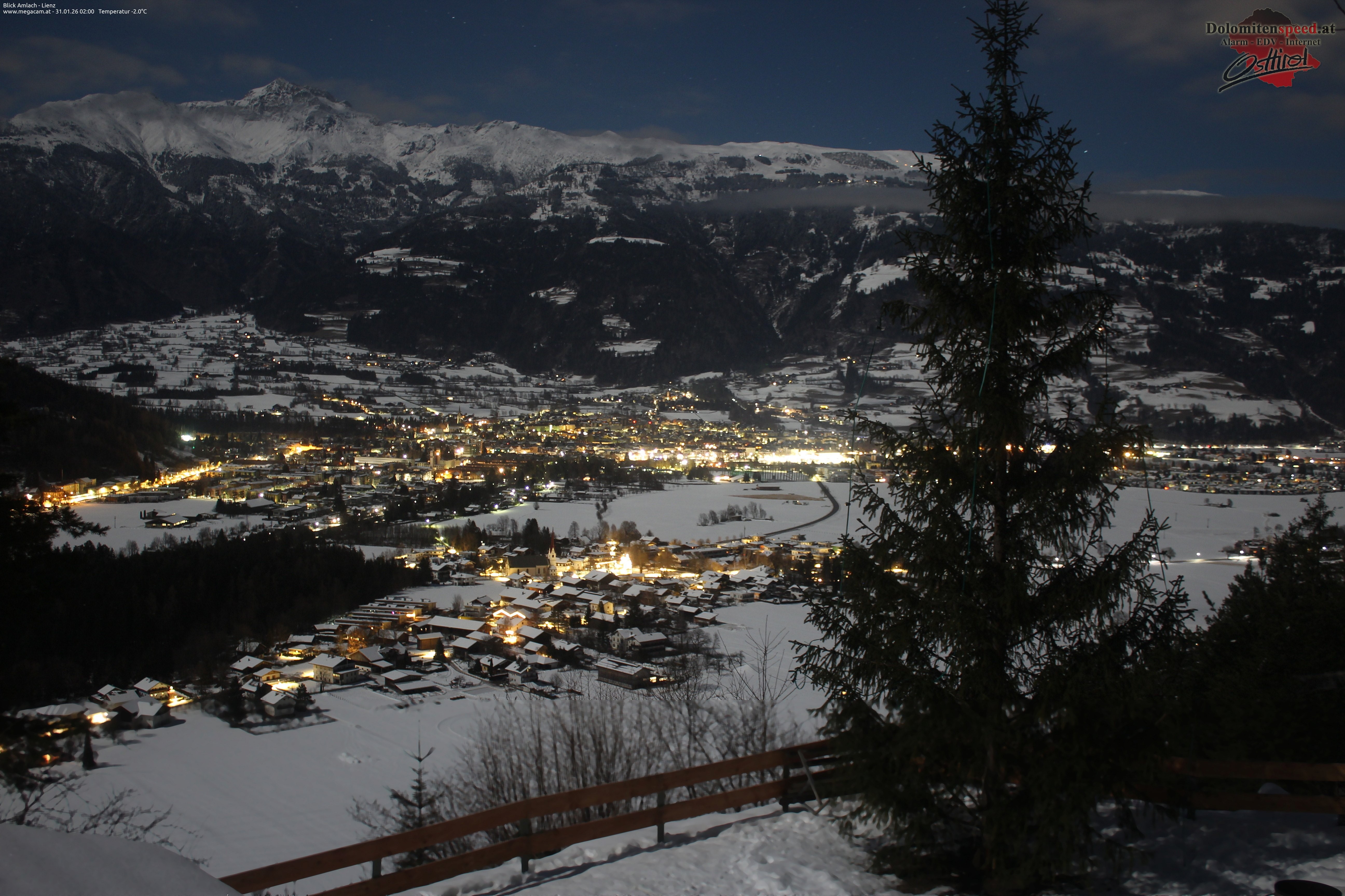 Archiv Foto Webcam Blick Amlach - Lienz - Osttirol