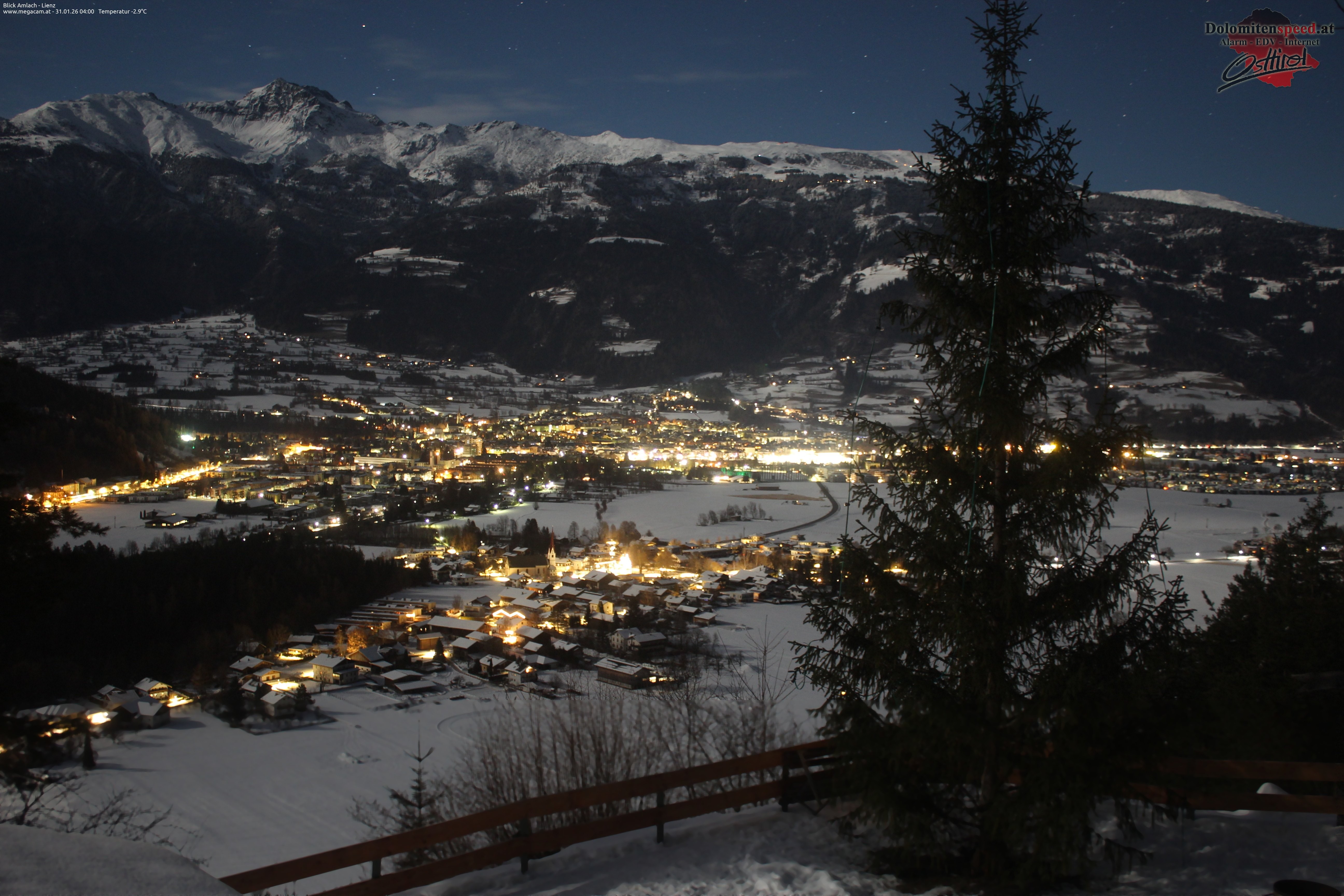 Archiv Foto Webcam Blick Amlach - Lienz - Osttirol
