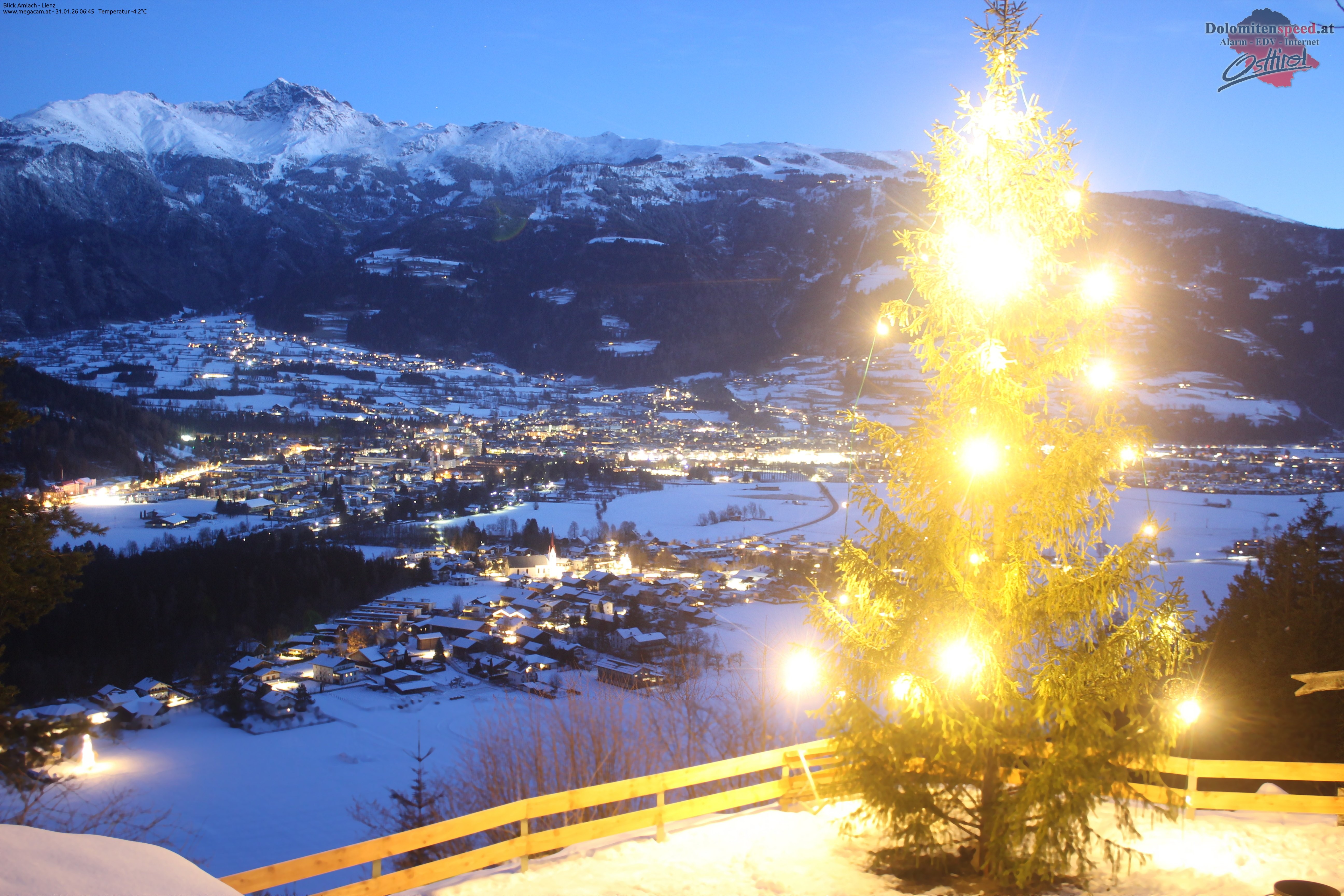 Archiv Foto Webcam Blick Amlach - Lienz - Osttirol
