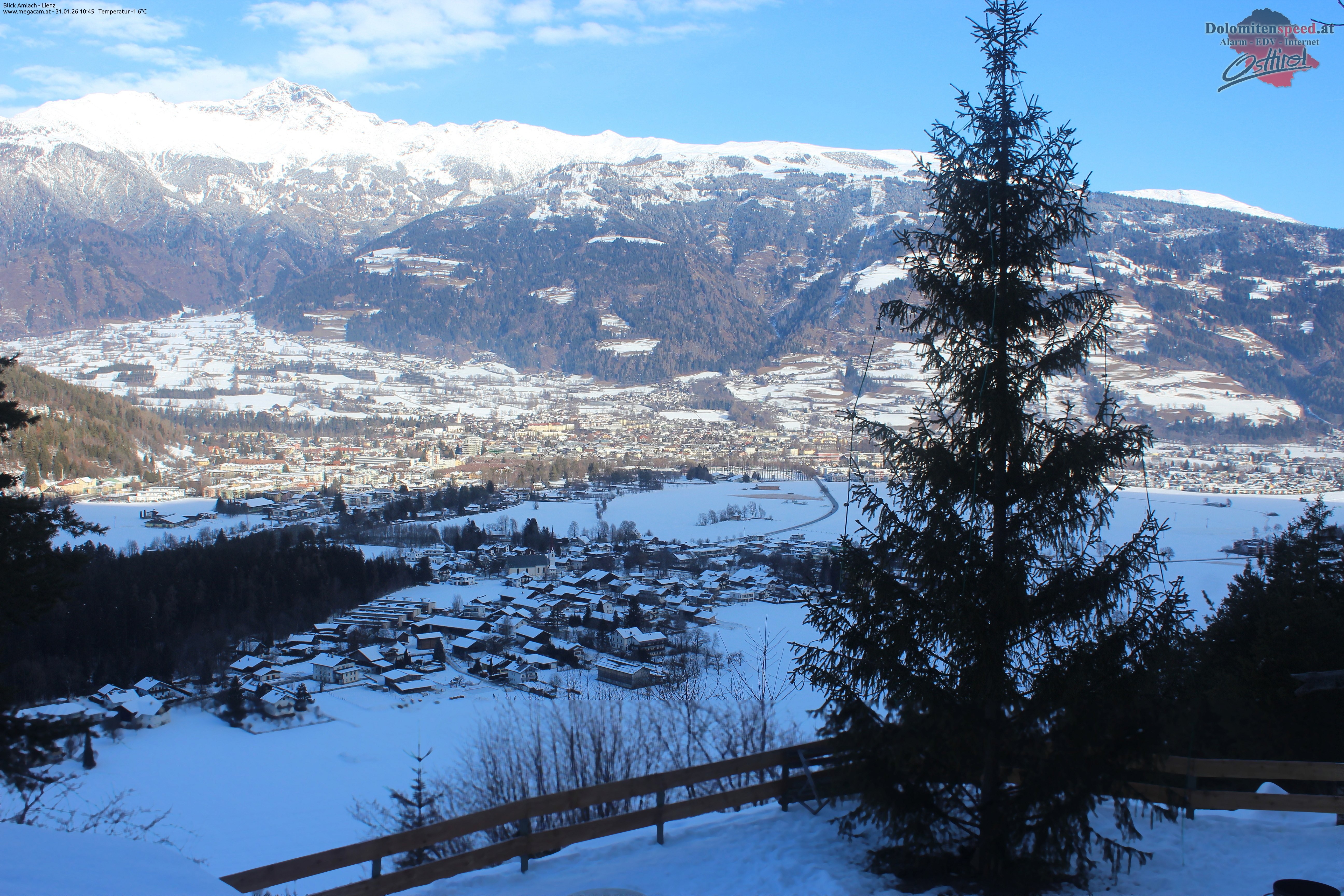 Archiv Foto Webcam Blick Amlach - Lienz - Osttirol