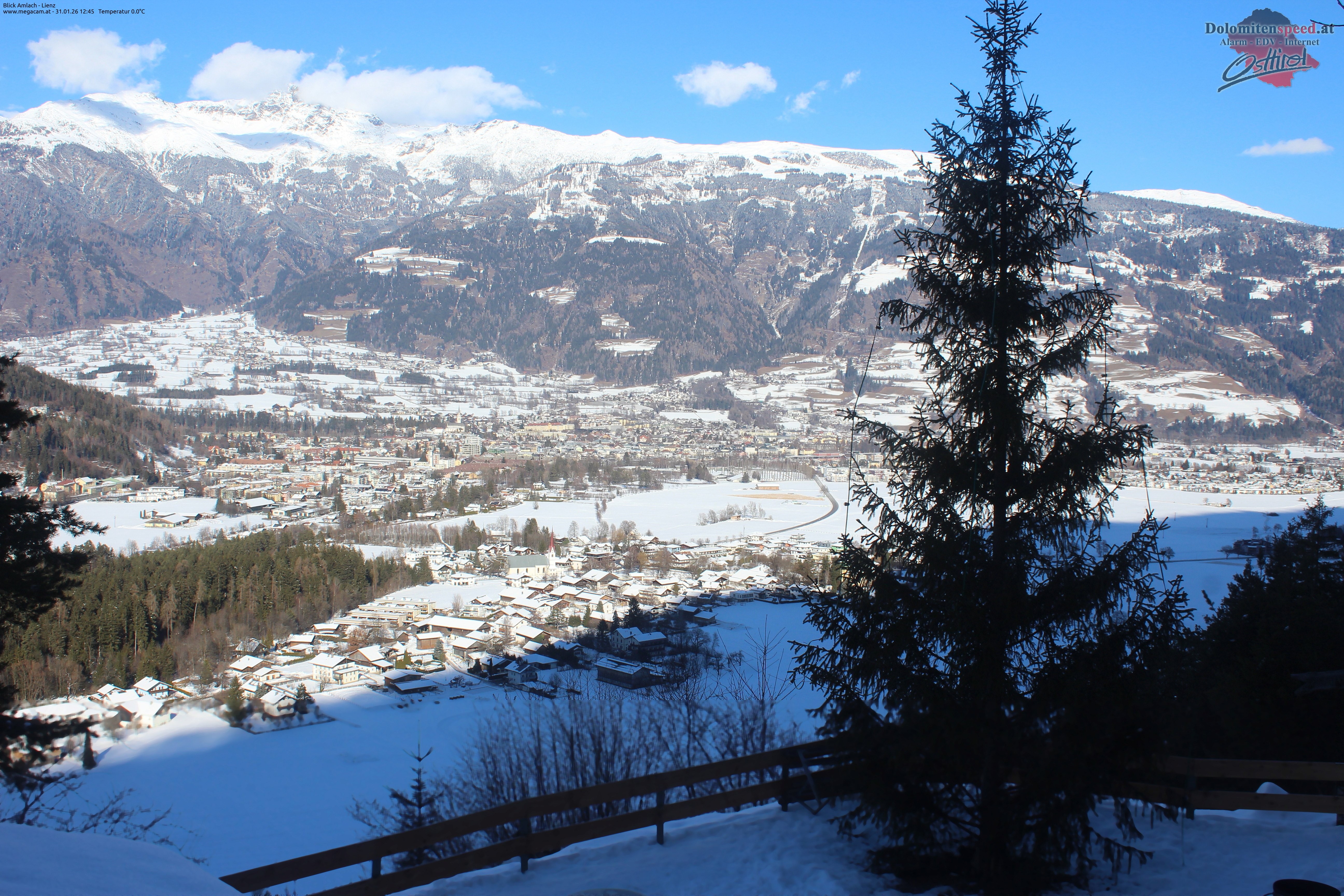 Archiv Foto Webcam Blick Amlach - Lienz - Osttirol