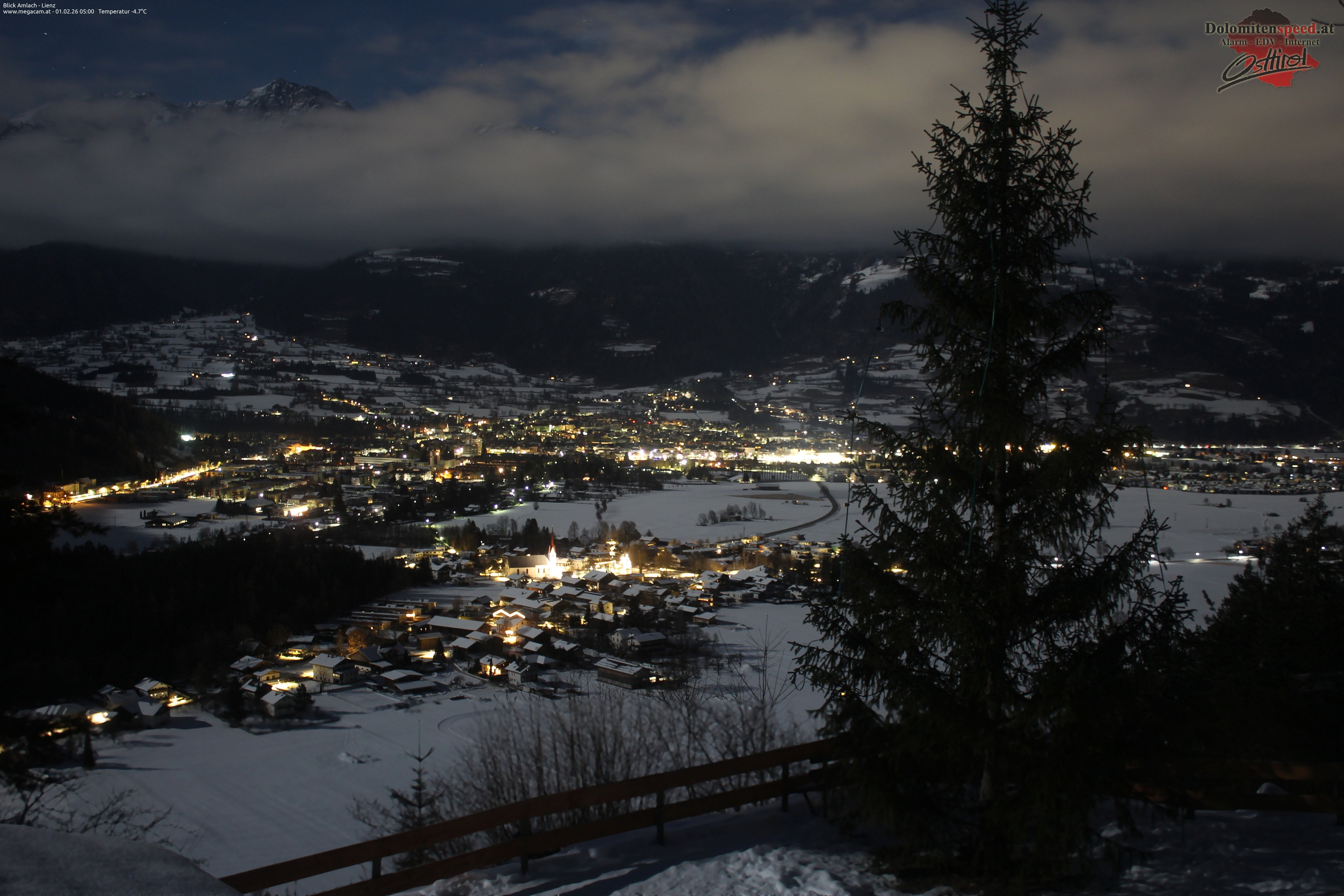 Archiv Foto Webcam Blick Amlach - Lienz - Osttirol