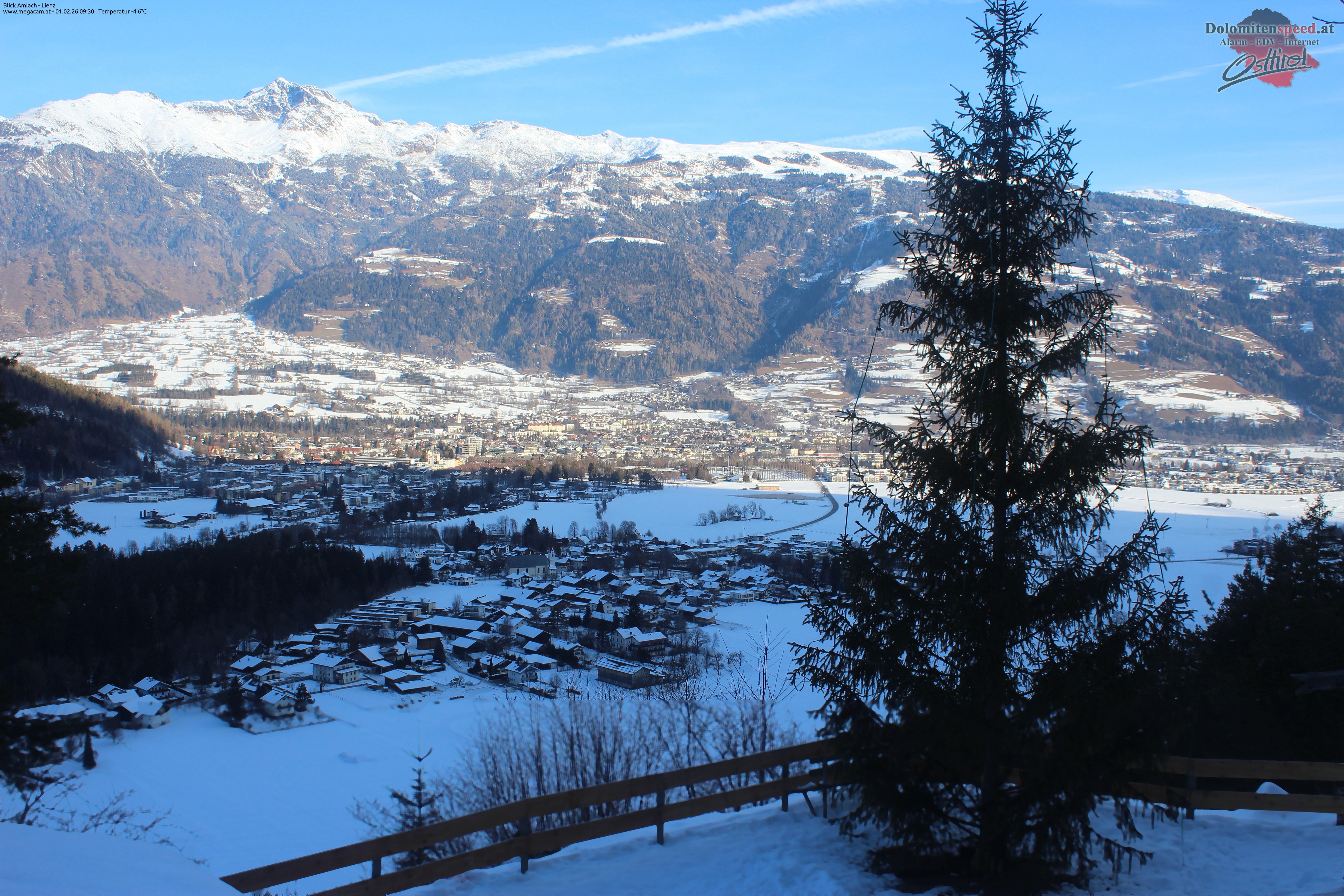 Archiv Foto Webcam Blick Amlach - Lienz - Osttirol