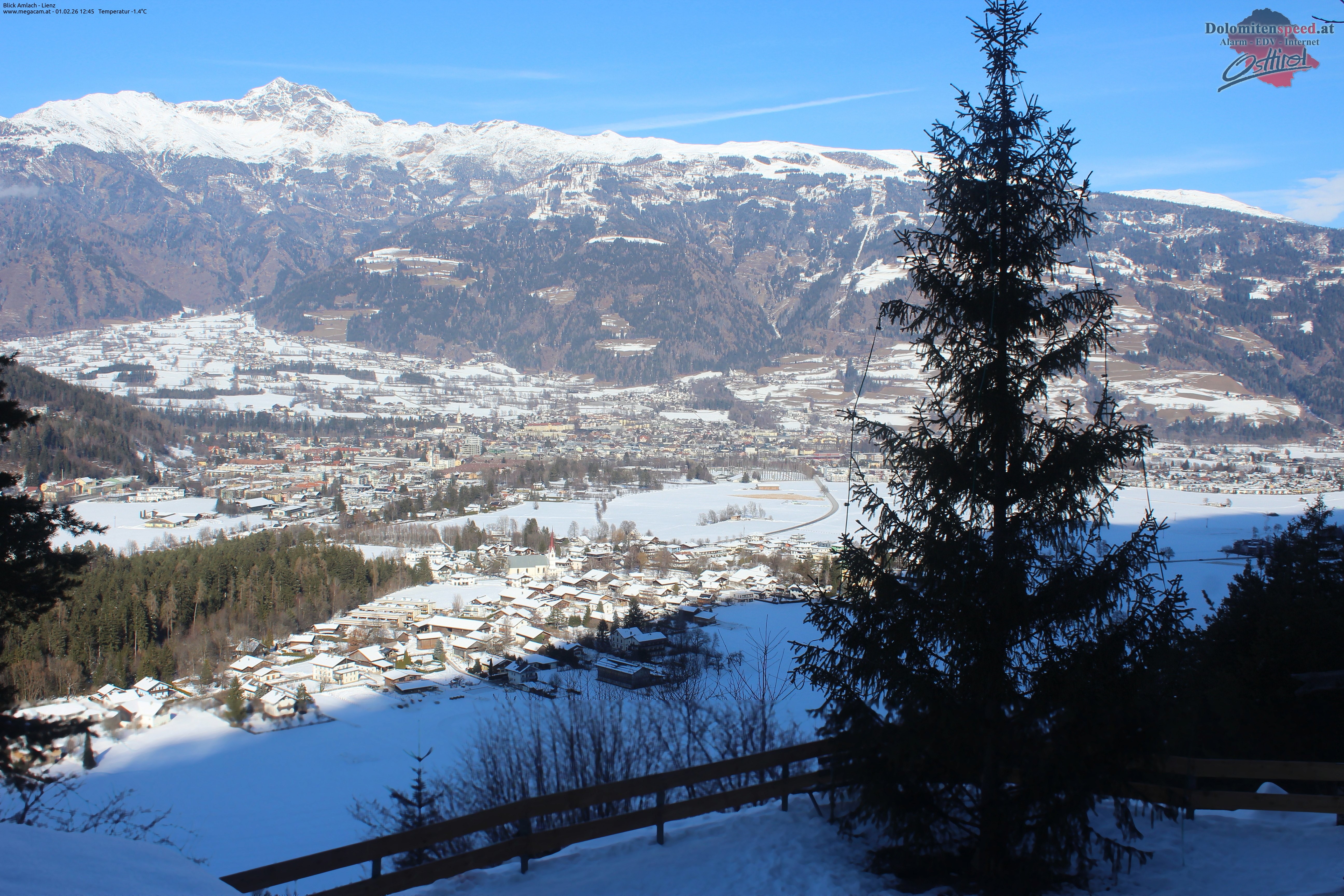 Archiv Foto Webcam Blick Amlach - Lienz - Osttirol