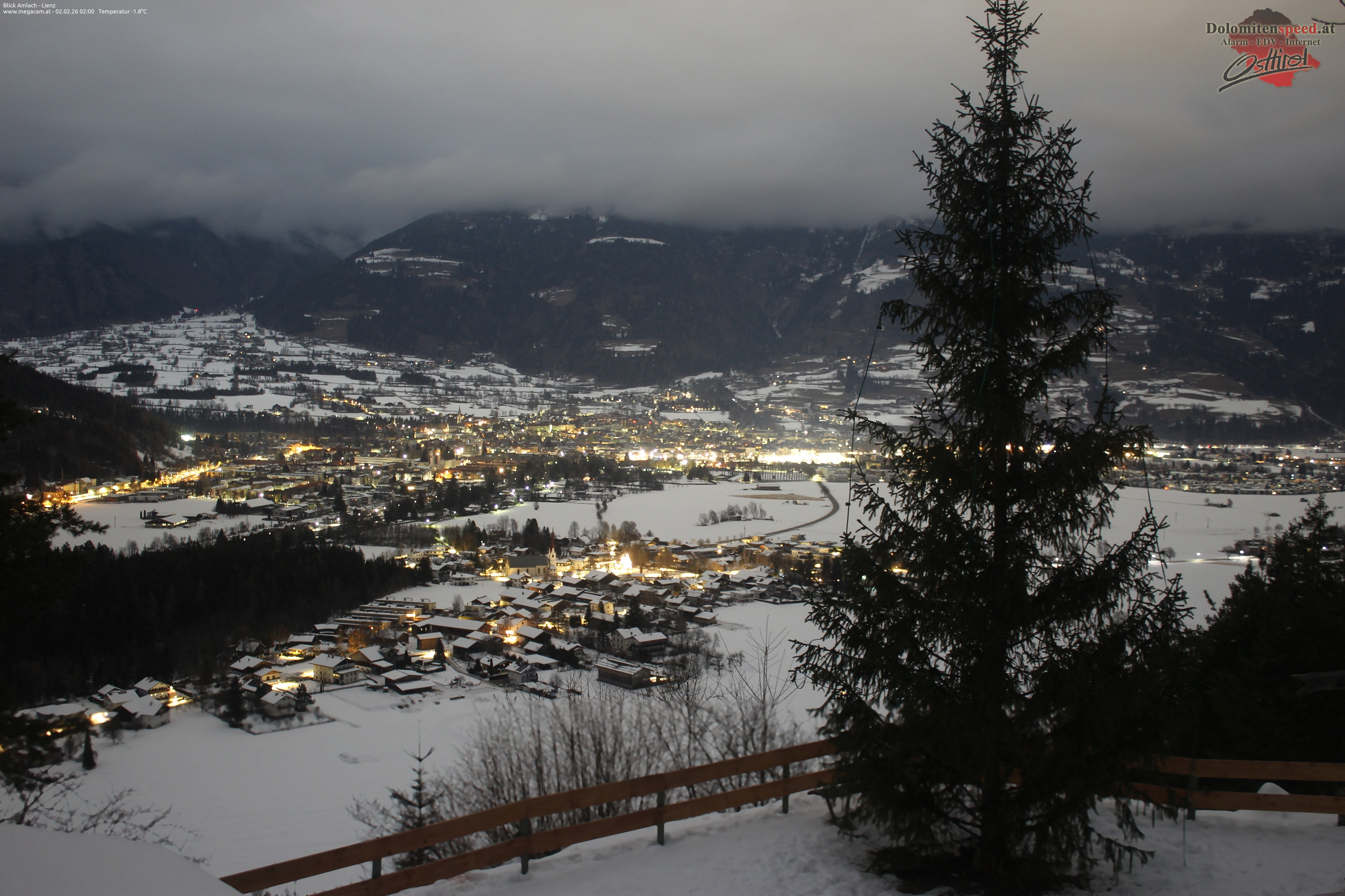 Archiv Foto Webcam Blick Amlach - Lienz - Osttirol