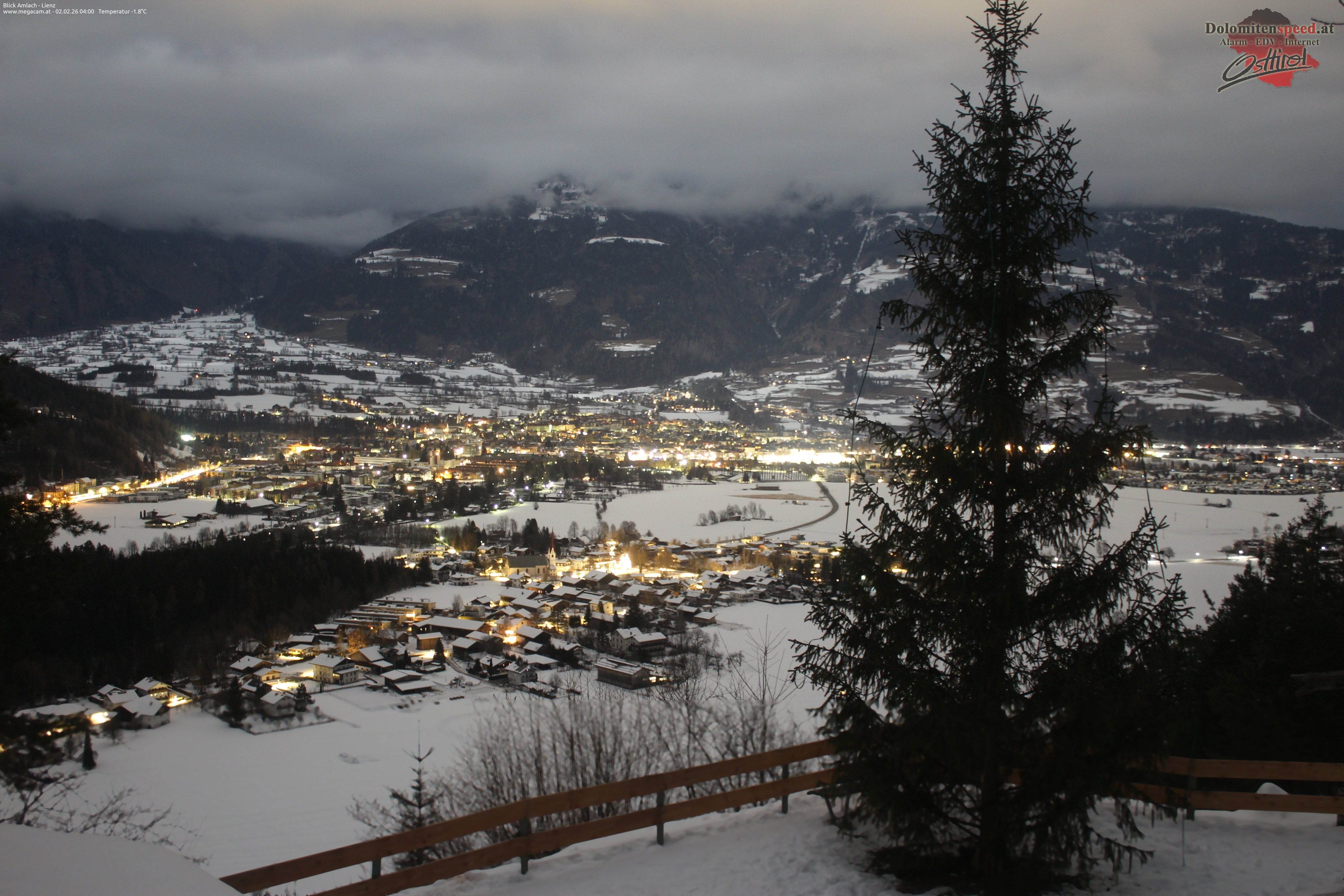 Archiv Foto Webcam Blick Amlach - Lienz - Osttirol