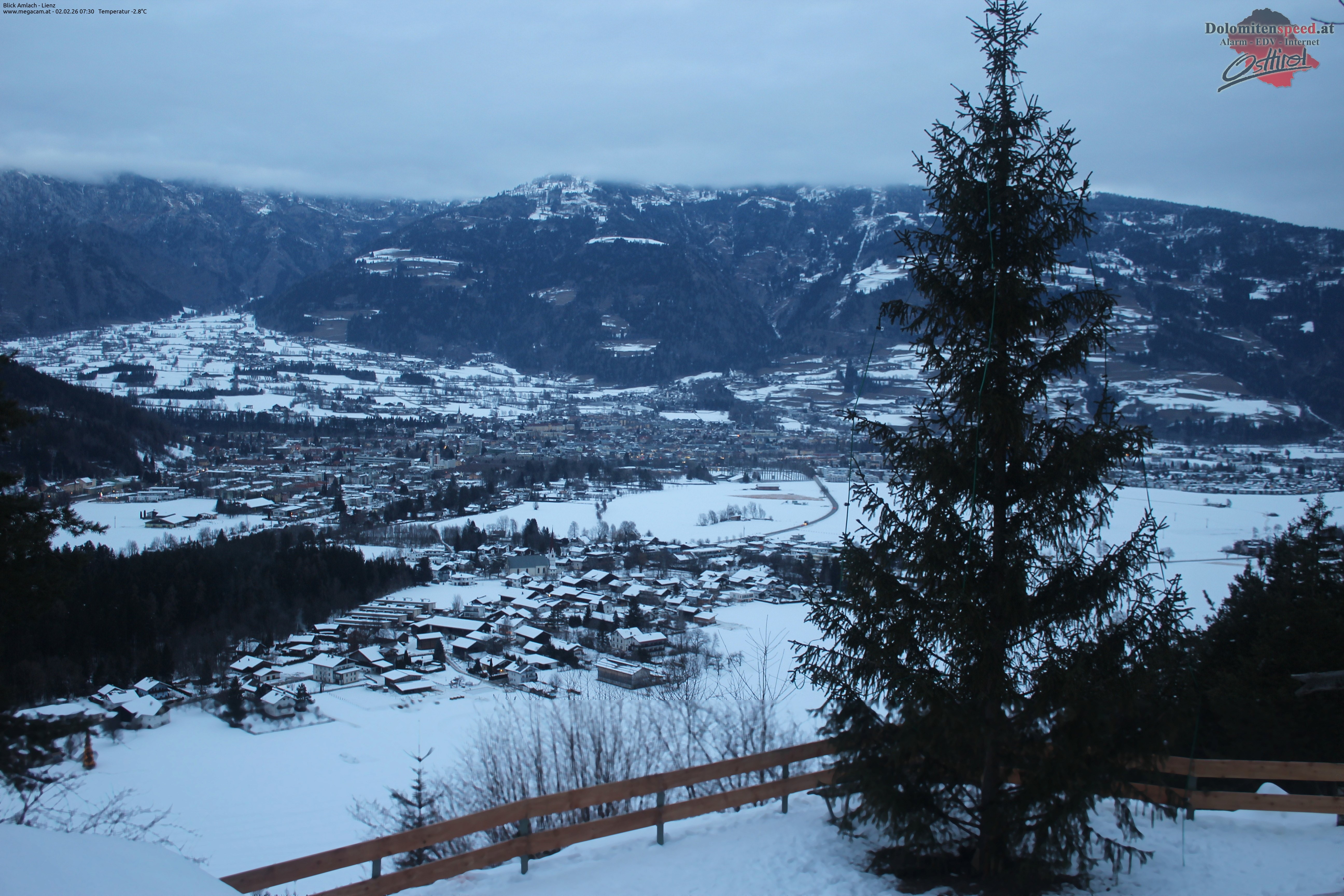 Archiv Foto Webcam Blick Amlach - Lienz - Osttirol