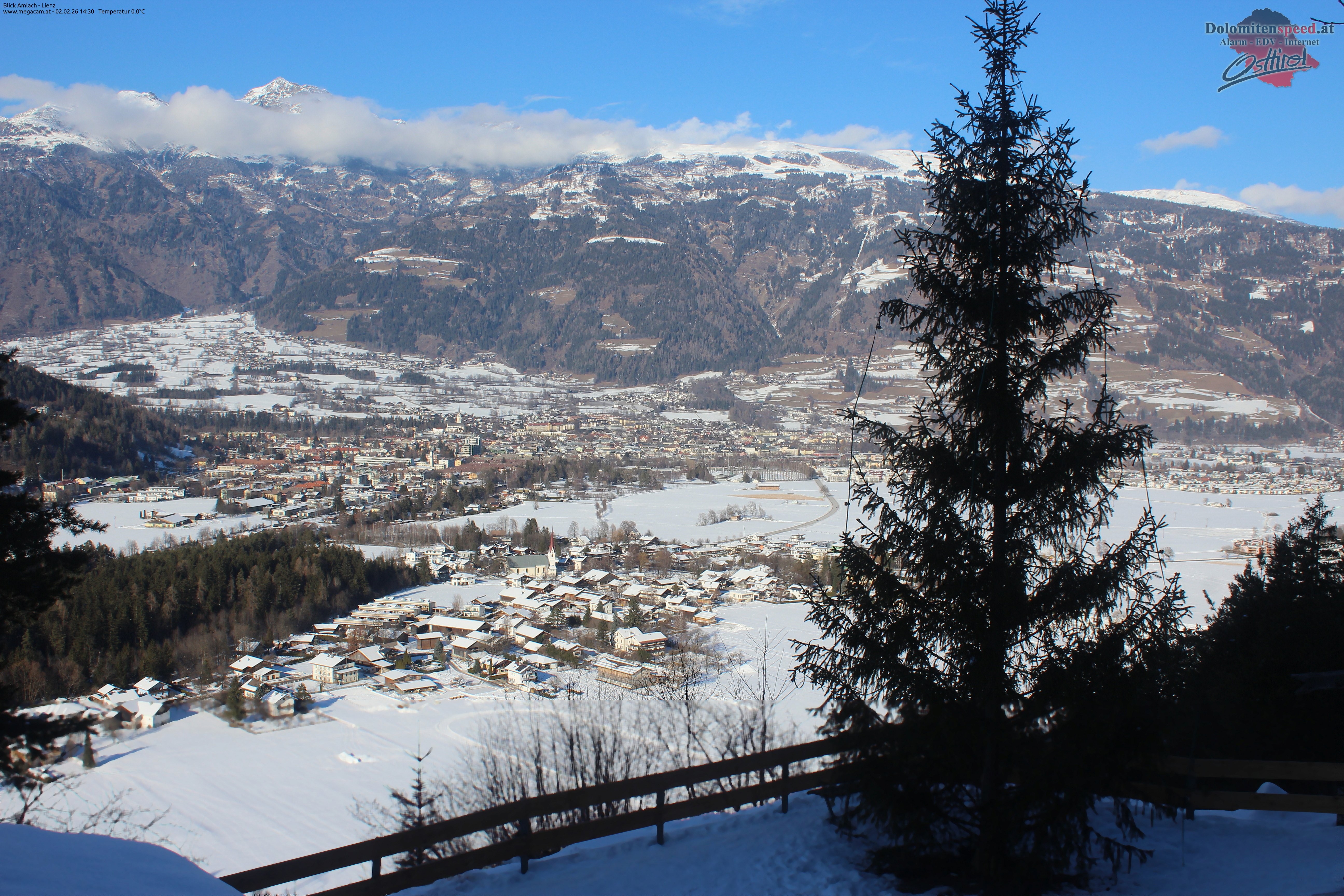Archiv Foto Webcam Blick Amlach - Lienz - Osttirol