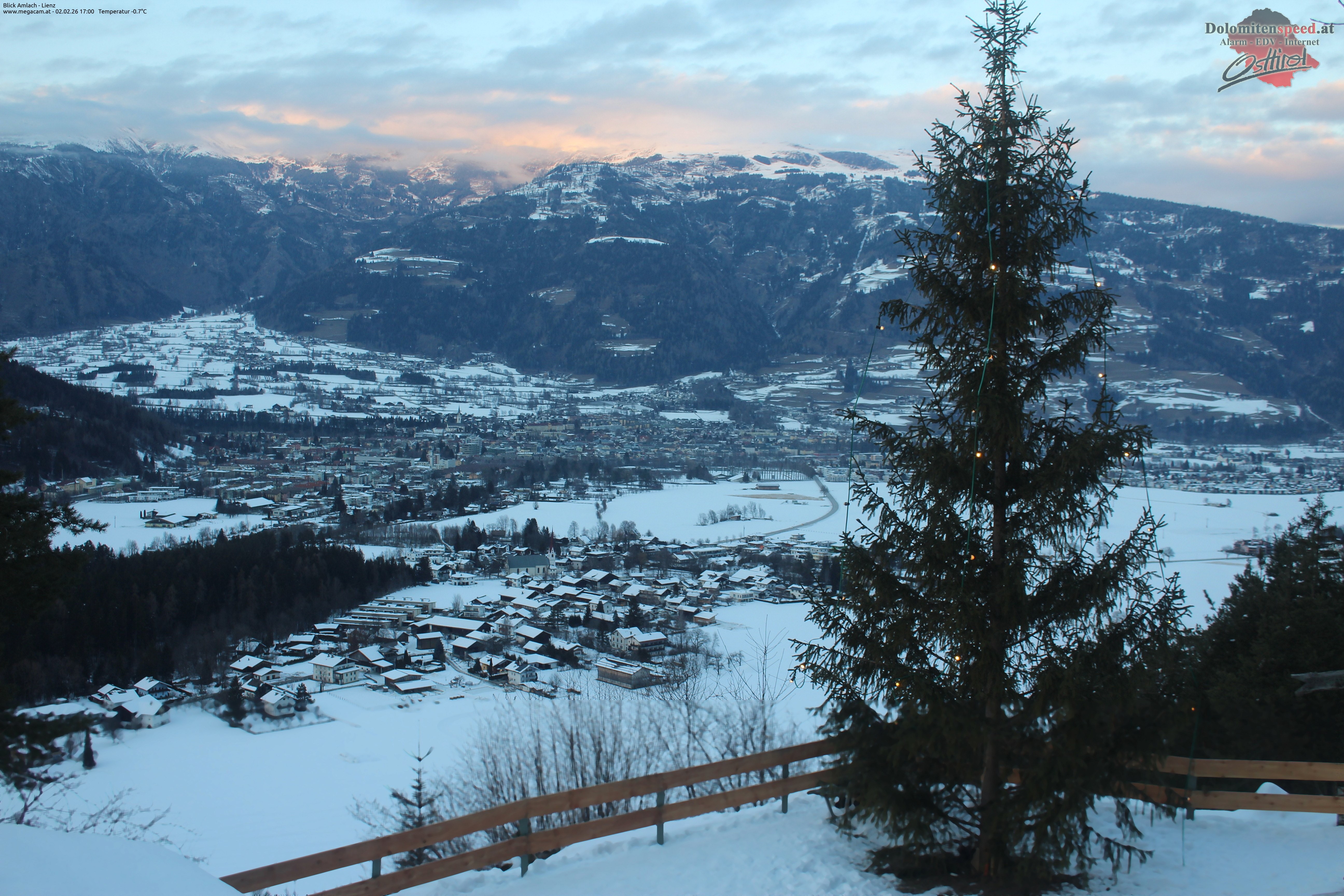 Archiv Foto Webcam Blick Amlach - Lienz - Osttirol