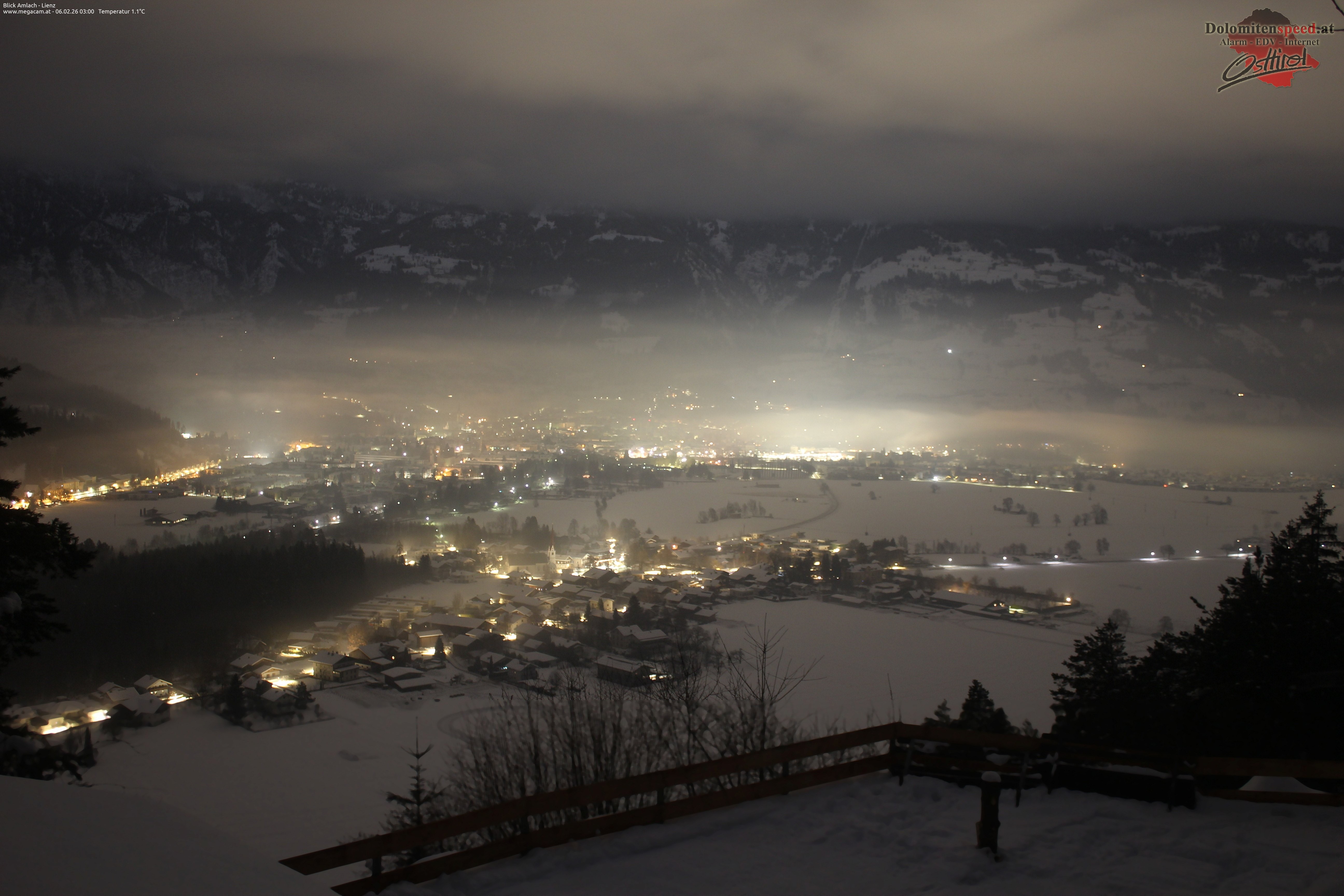 Archiv Foto Webcam Blick Amlach - Lienz - Osttirol