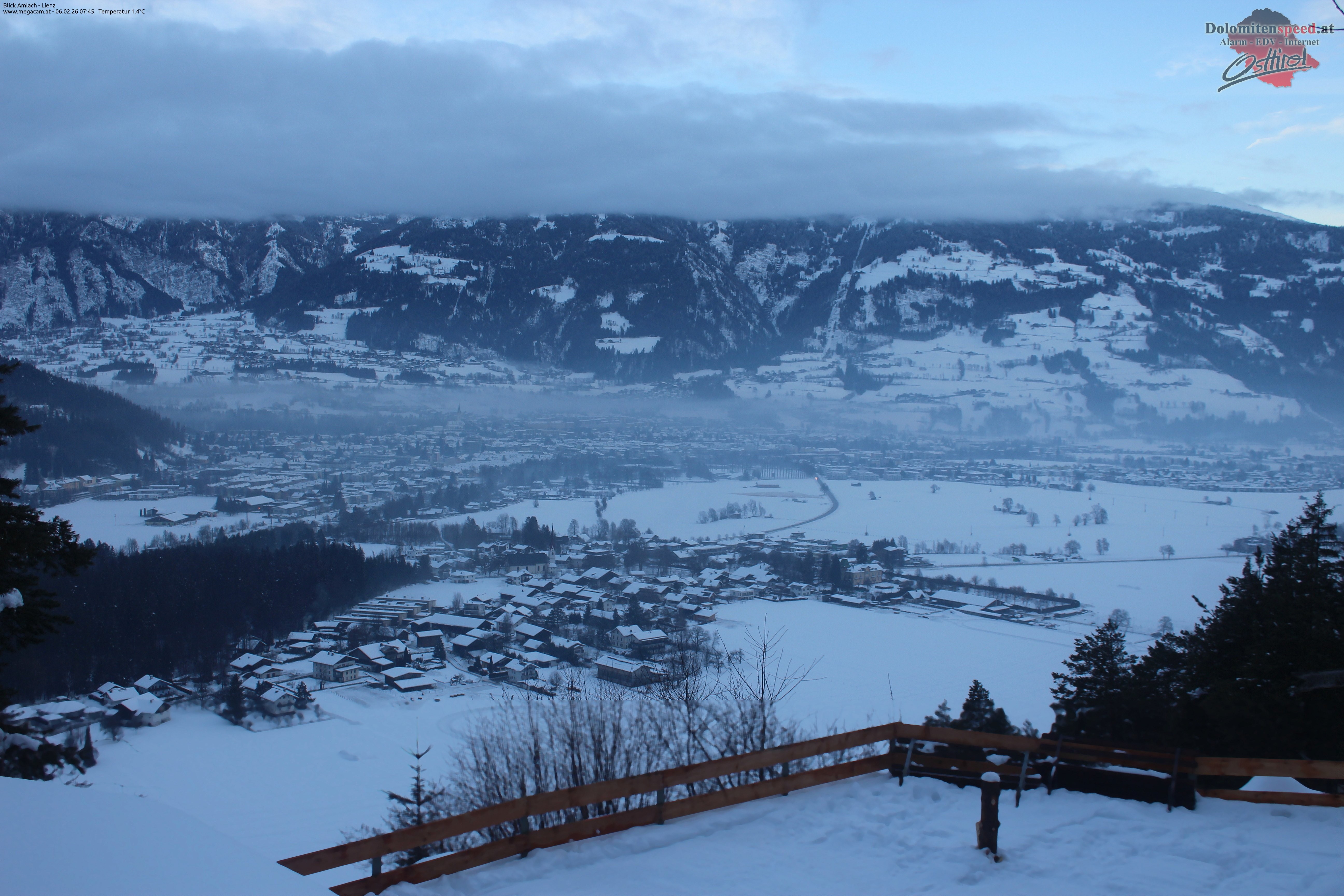 Archiv Foto Webcam Blick Amlach - Lienz - Osttirol