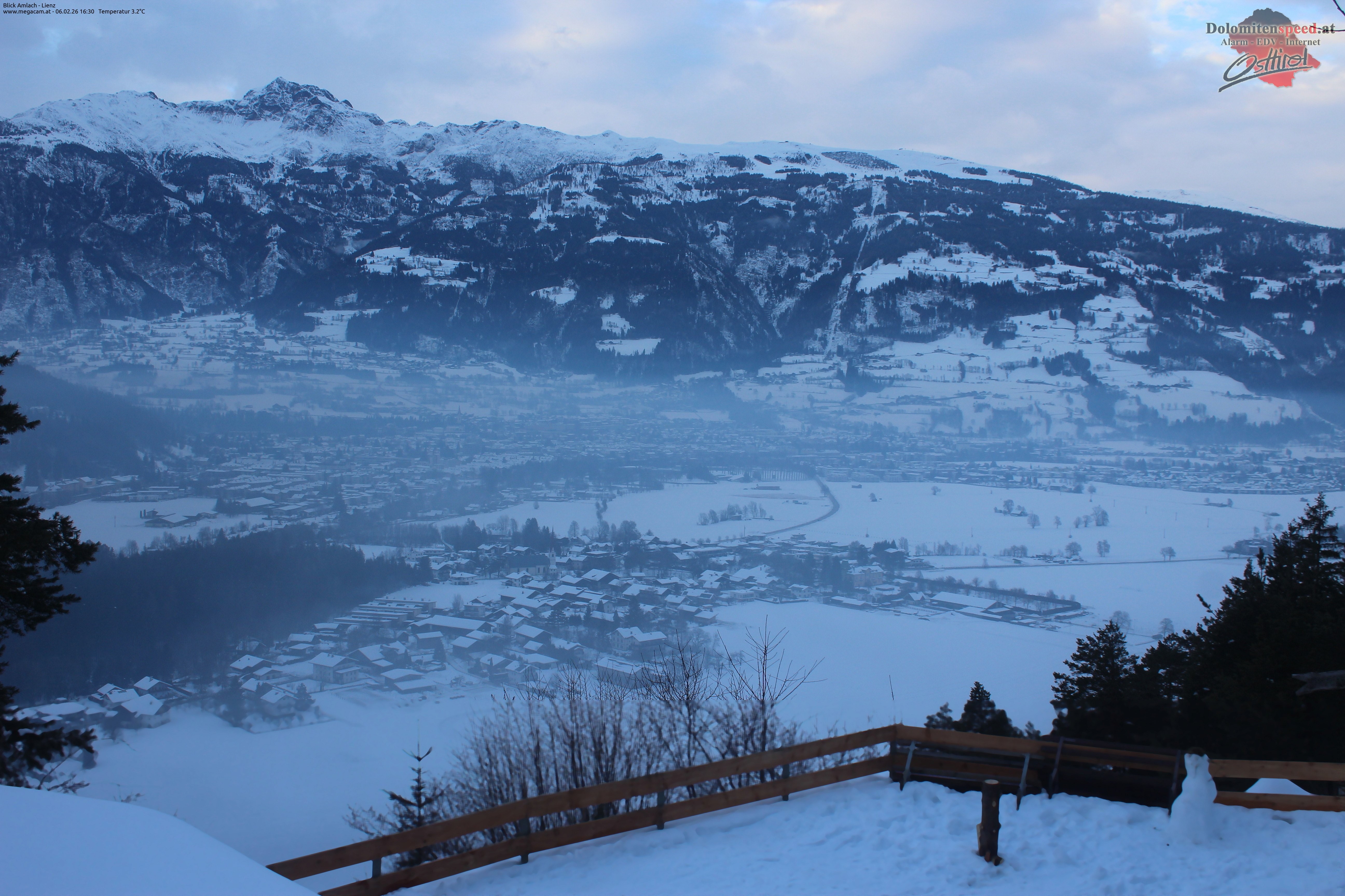Archiv Foto Webcam Blick Amlach - Lienz - Osttirol