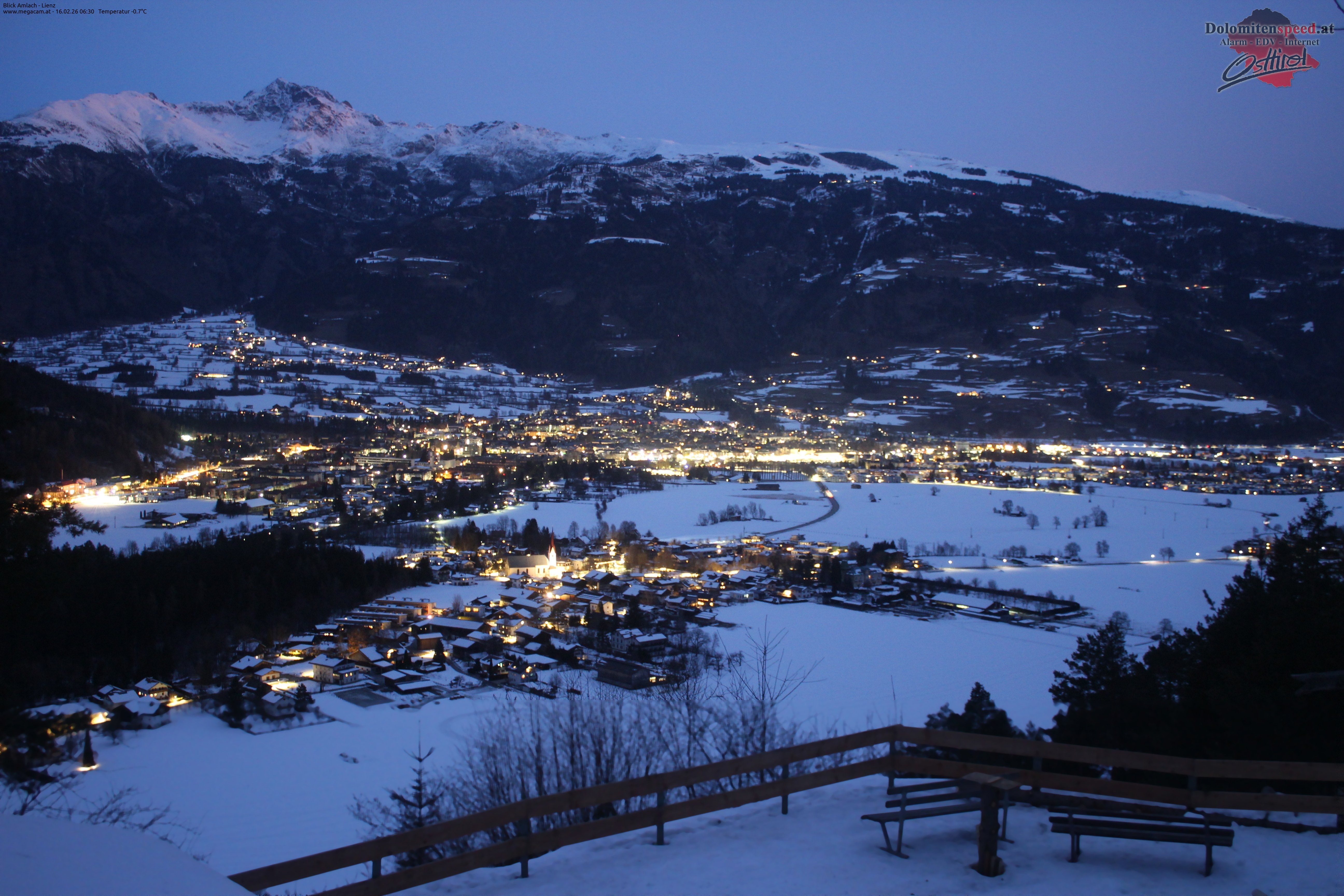 Archiv Foto Webcam Blick Amlach - Lienz - Osttirol