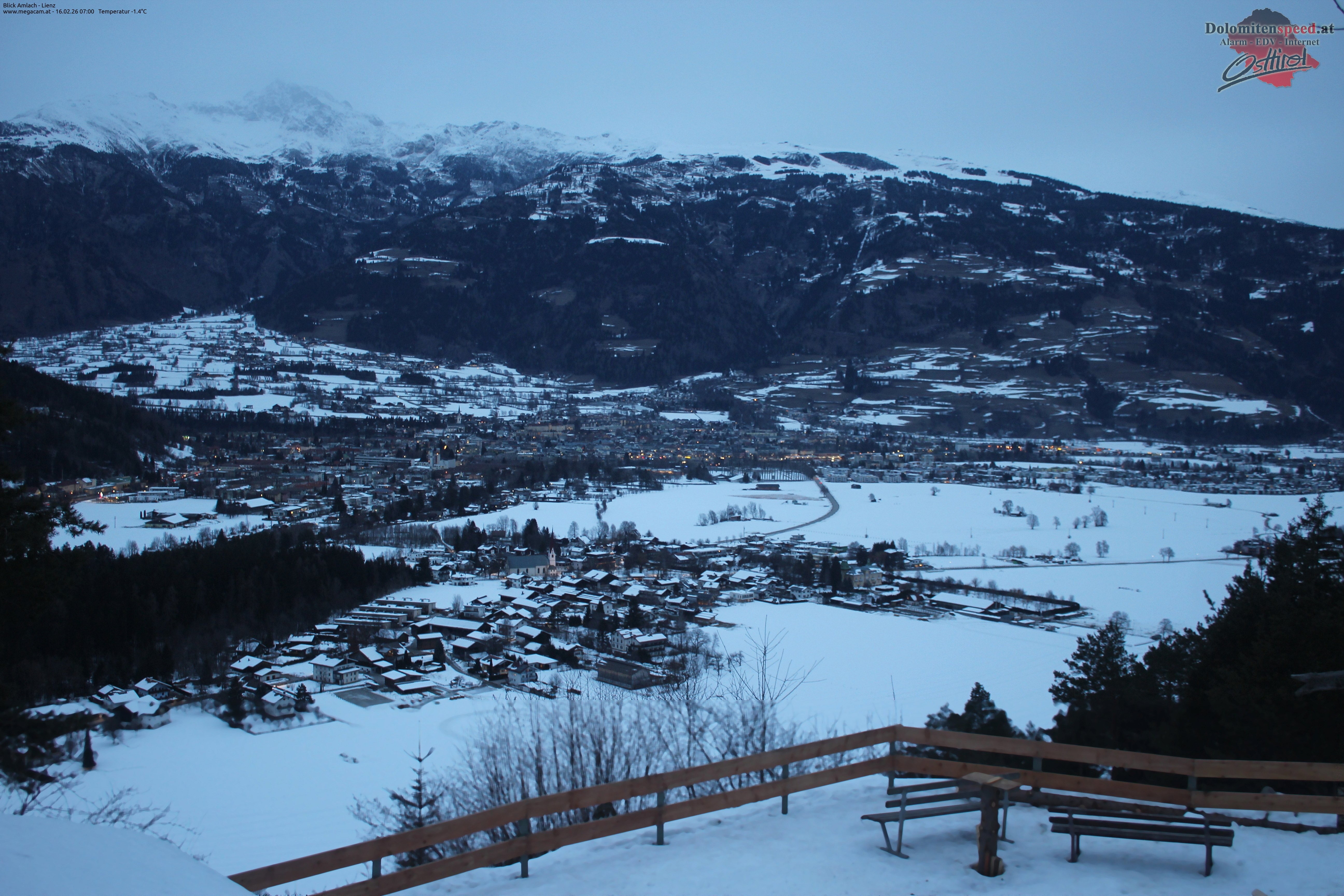 Archiv Foto Webcam Blick Amlach - Lienz - Osttirol