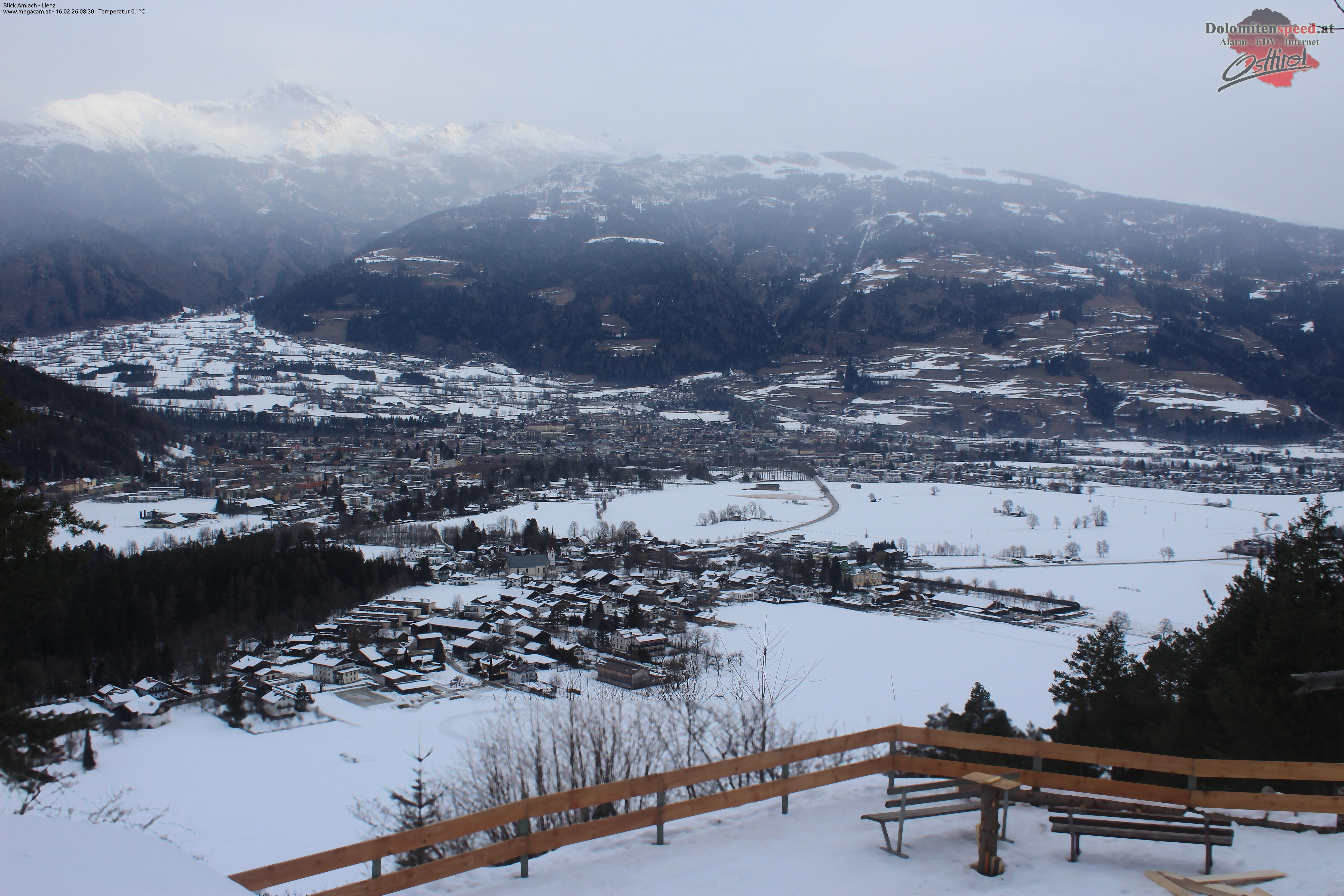 Archiv Foto Webcam Blick Amlach - Lienz - Osttirol