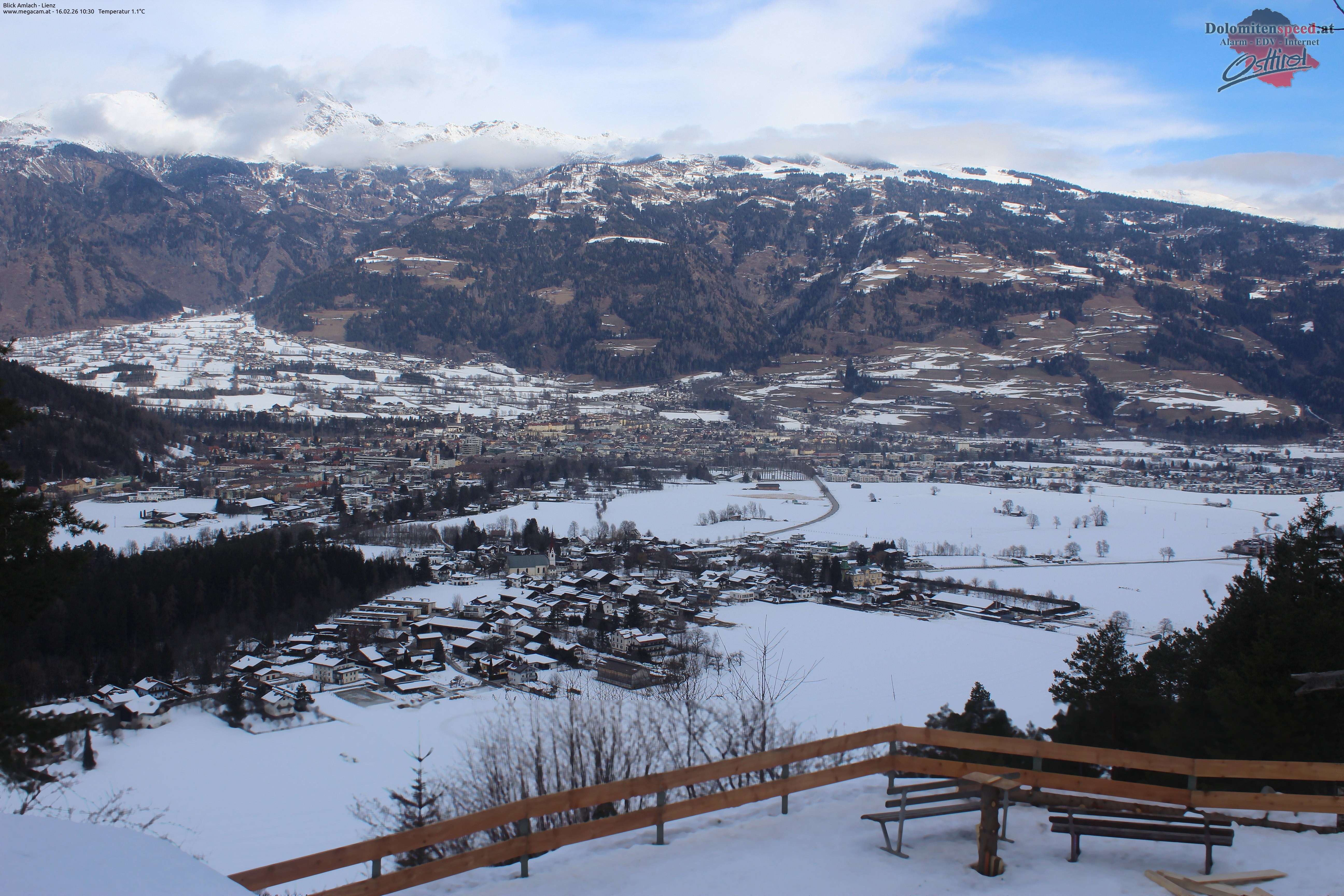Archiv Foto Webcam Blick Amlach - Lienz - Osttirol