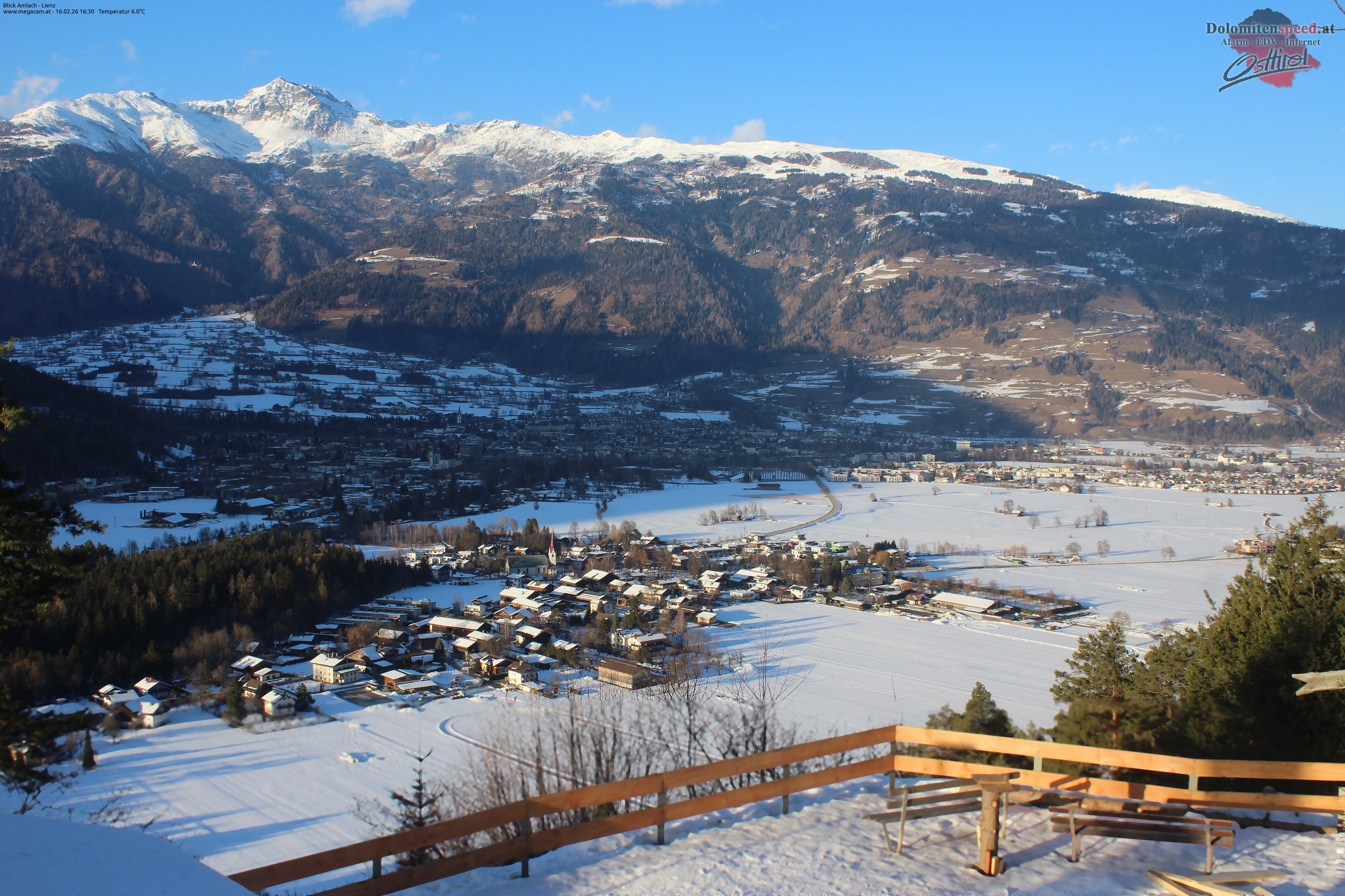 Archiv Foto Webcam Blick Amlach - Lienz - Osttirol