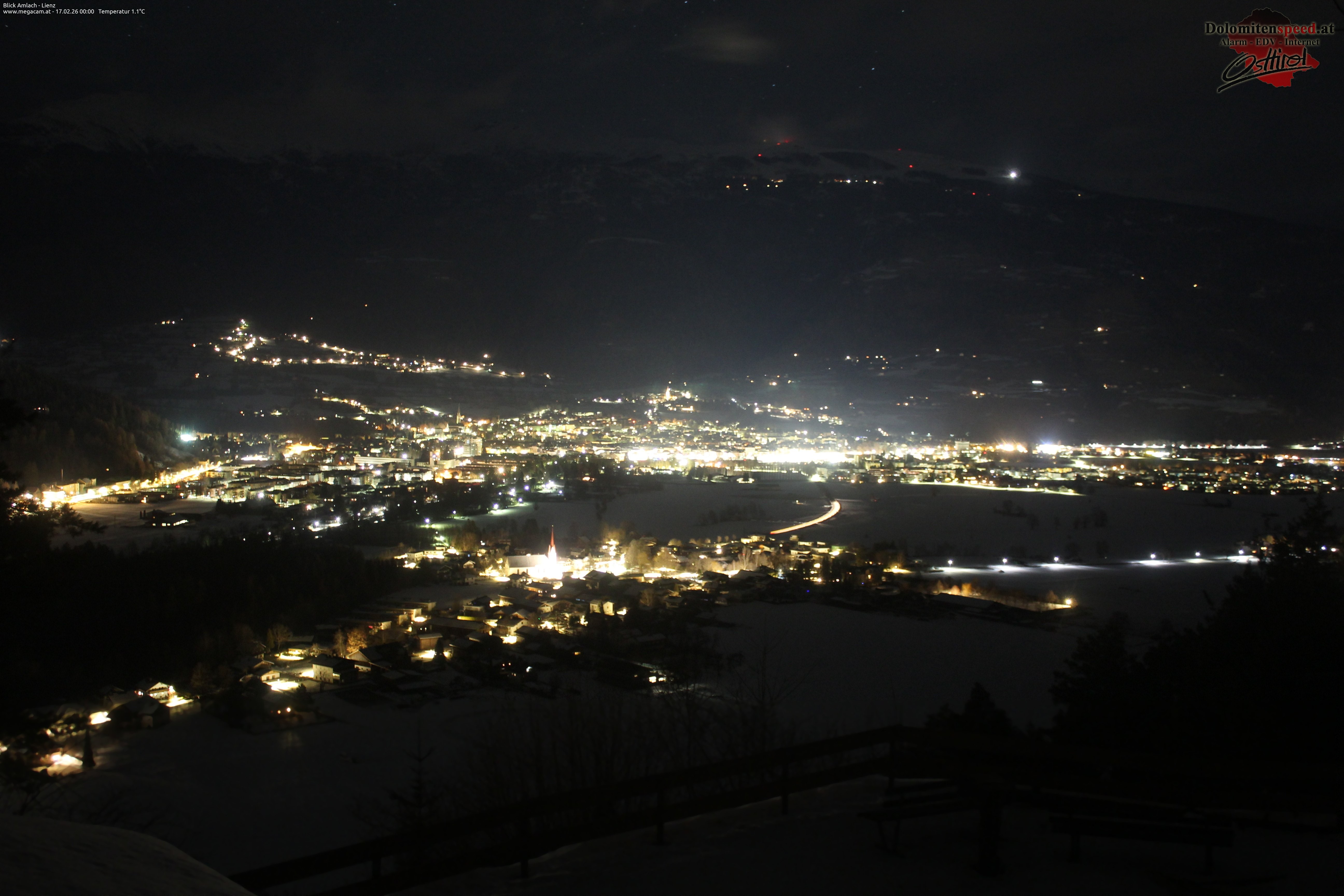 Archiv Foto Webcam Blick Amlach - Lienz - Osttirol